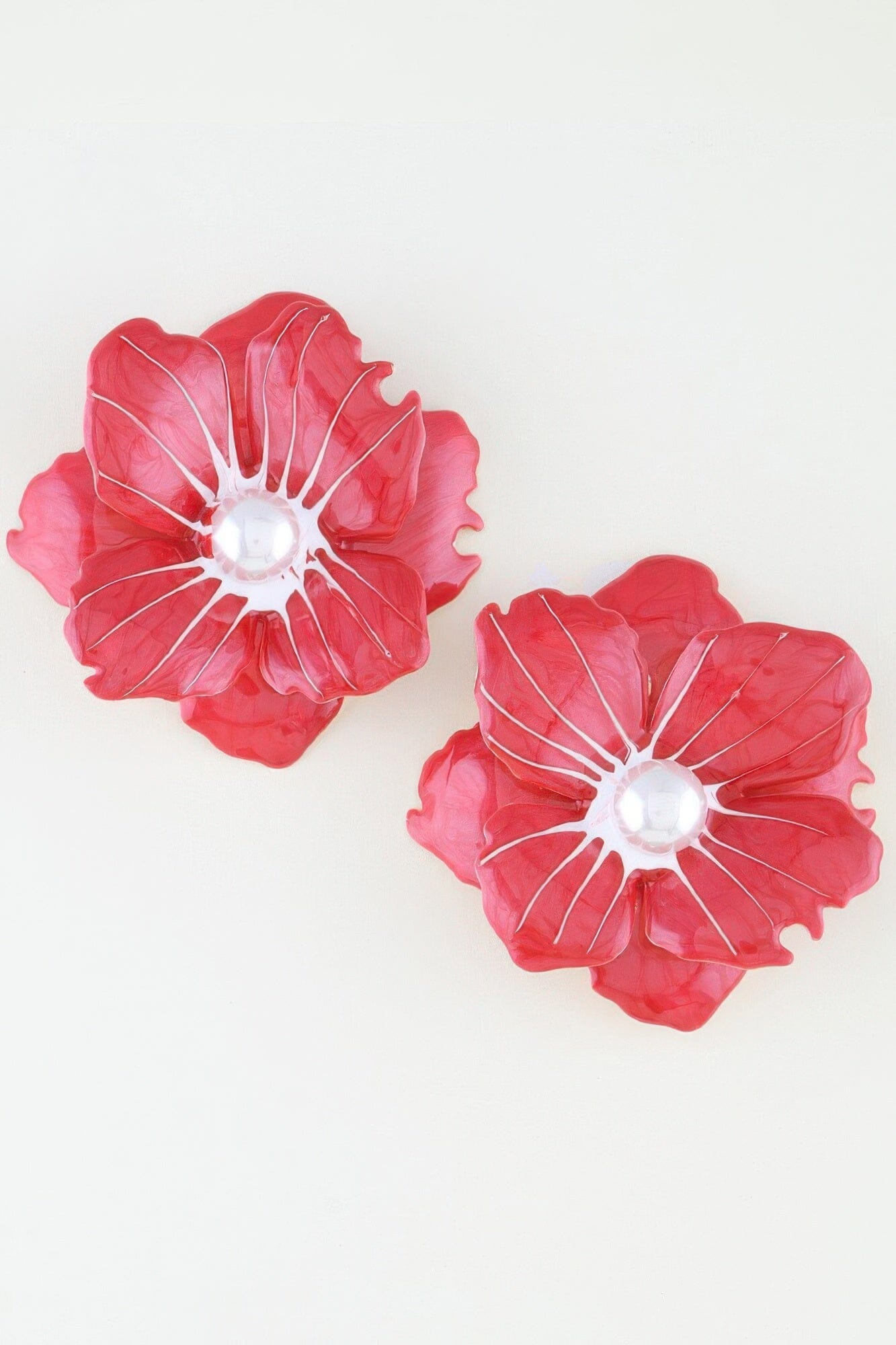 Blooming Marble Flower Stud Earrings Apparel & Accessories > Jewelry > Earrings jehouze 