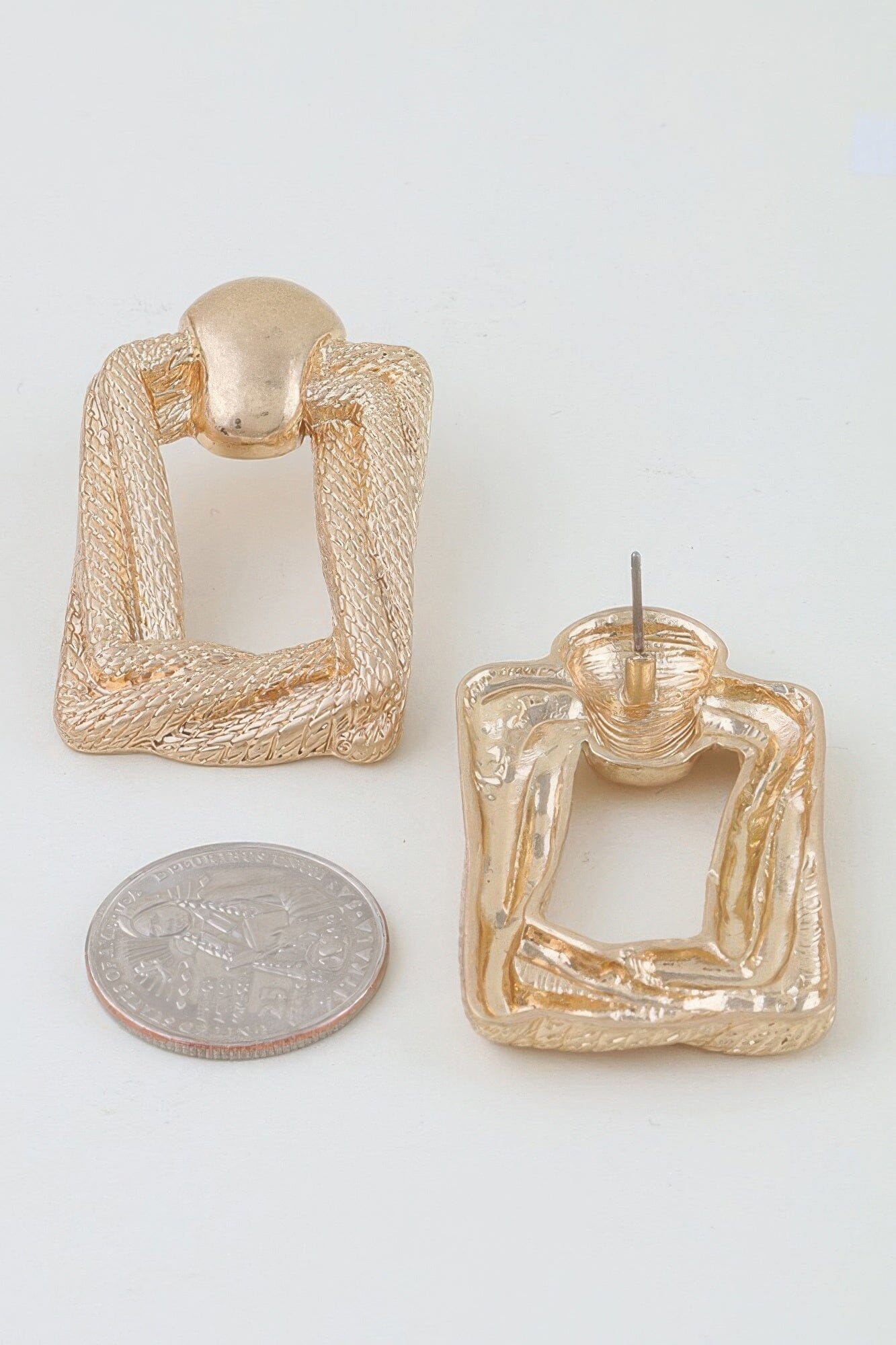 Braided Frame Twist Drop Earrings Apparel & Accessories > Jewelry > Earrings jehouze 