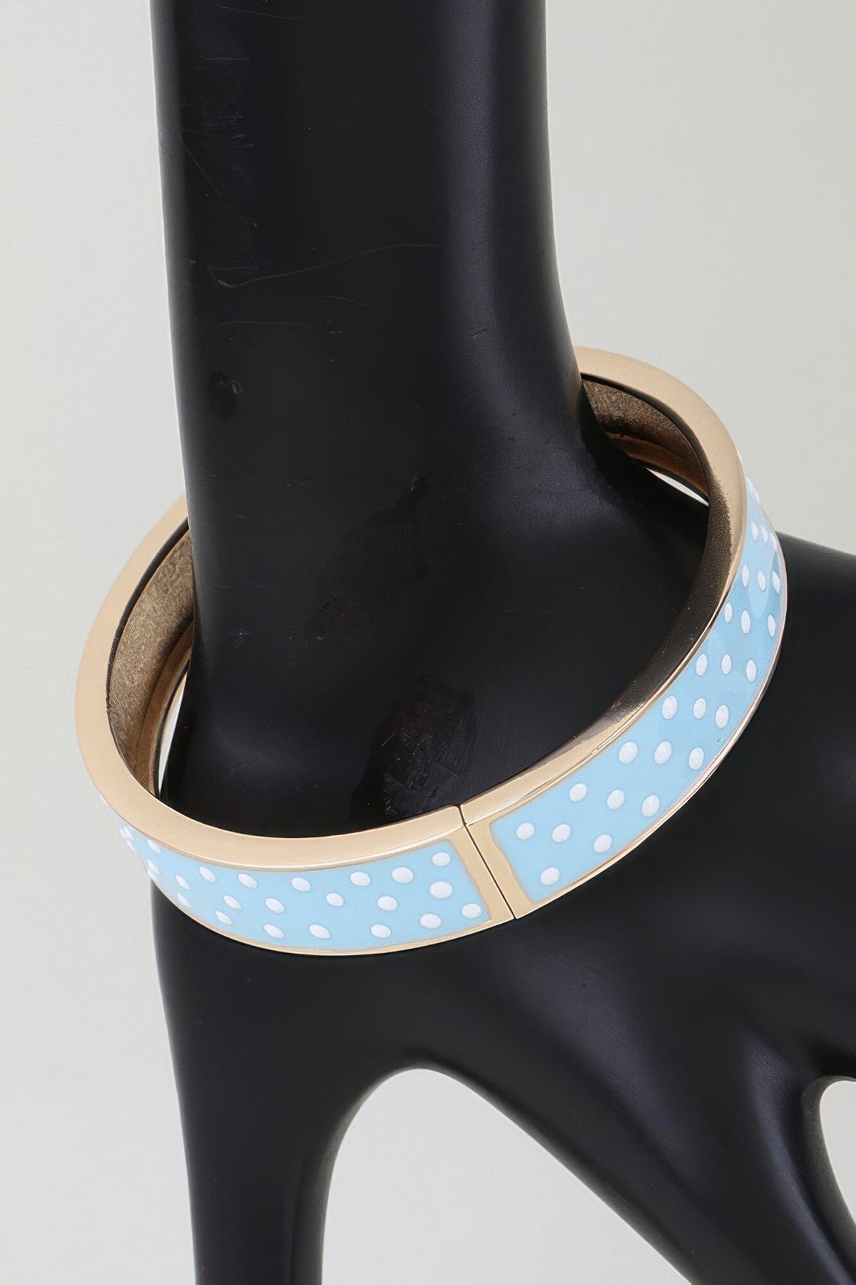 Bright Polka Dot Cuff Bracelet Bracelets jehouze Gold Blue 