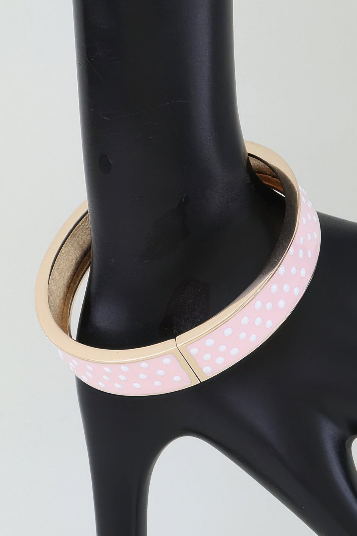 Bright Polka Dot Cuff Bracelet Bracelets jehouze Gold Pink 