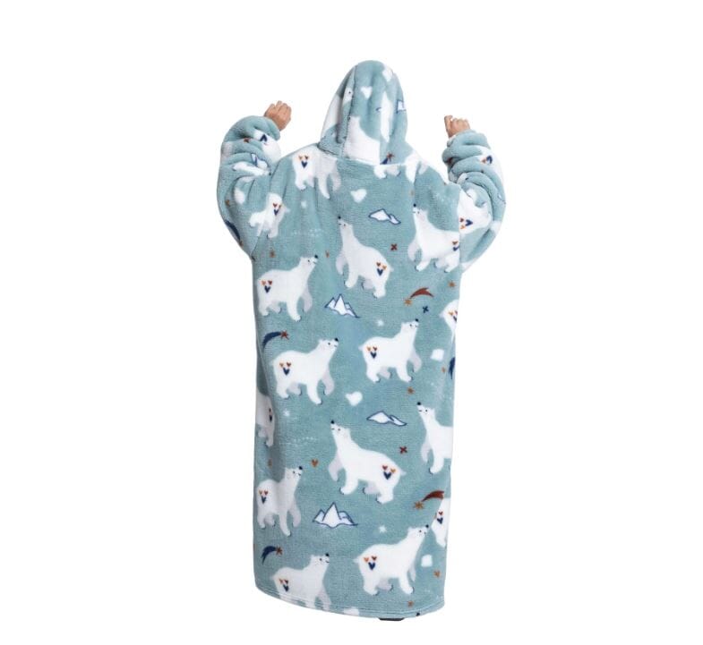 Comfy Wearable Oversized Hoodie Long Blanket Sleepwear & Loungewear jehouze 