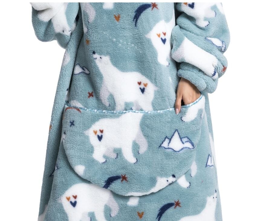 Comfy Wearable Oversized Hoodie Long Blanket_ – JeHouze.US
