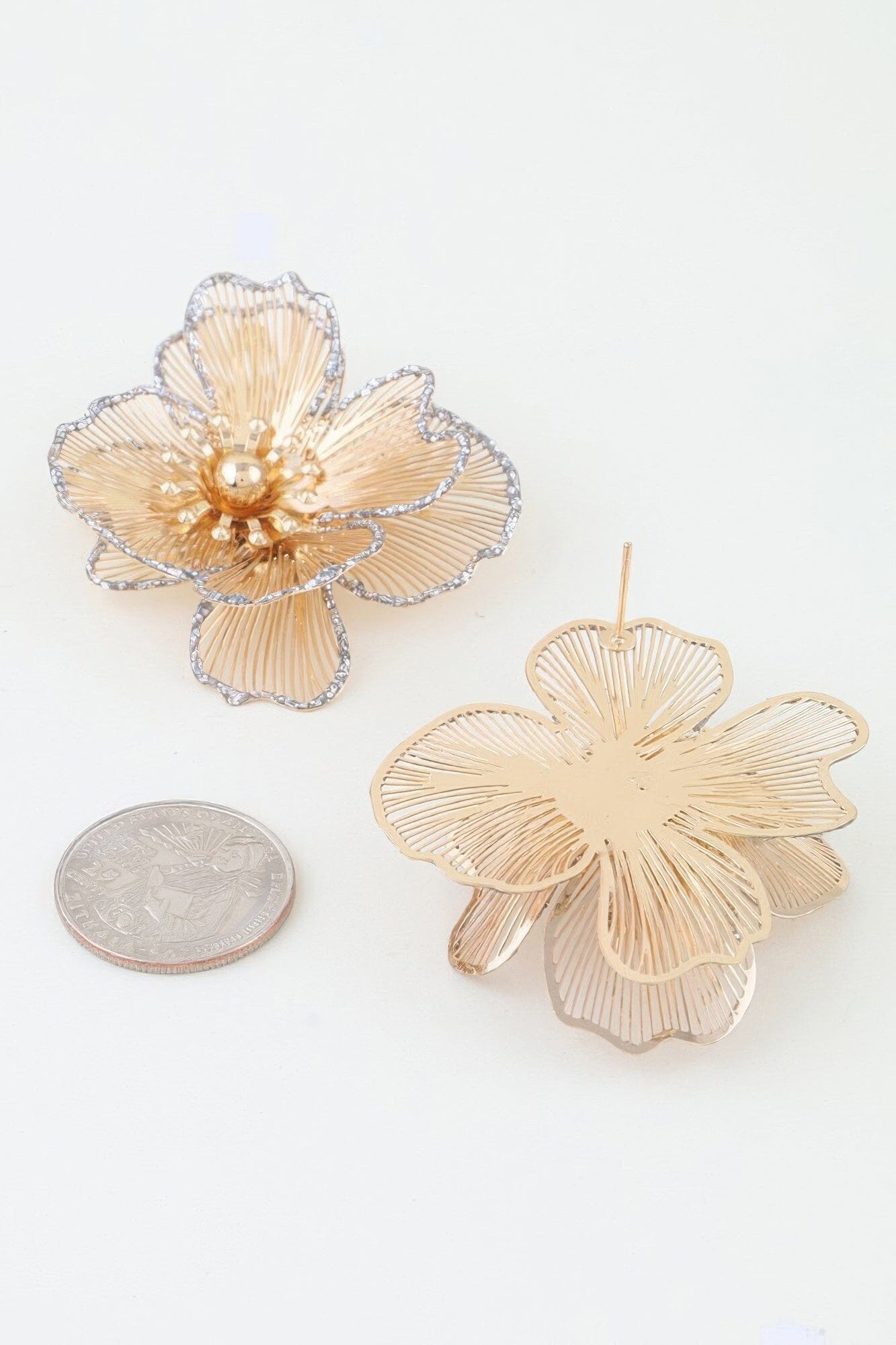 Delicate Glitter Blooming Flower Earrings Apparel & Accessories > Jewelry > Earrings jehouze 