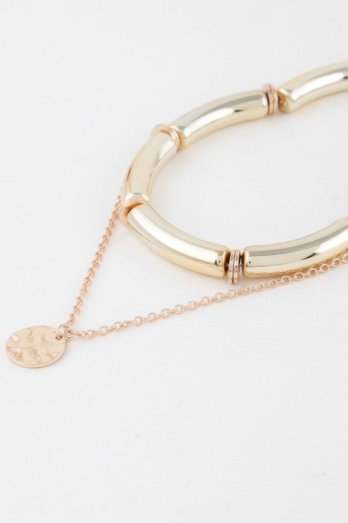 Double Layered Chain Necklace Necklaces jehouze 