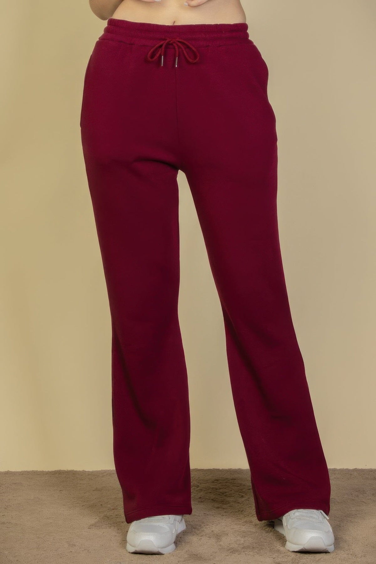 Drawstring Waist Slant Pocket Sweatpants Pants jehouze 