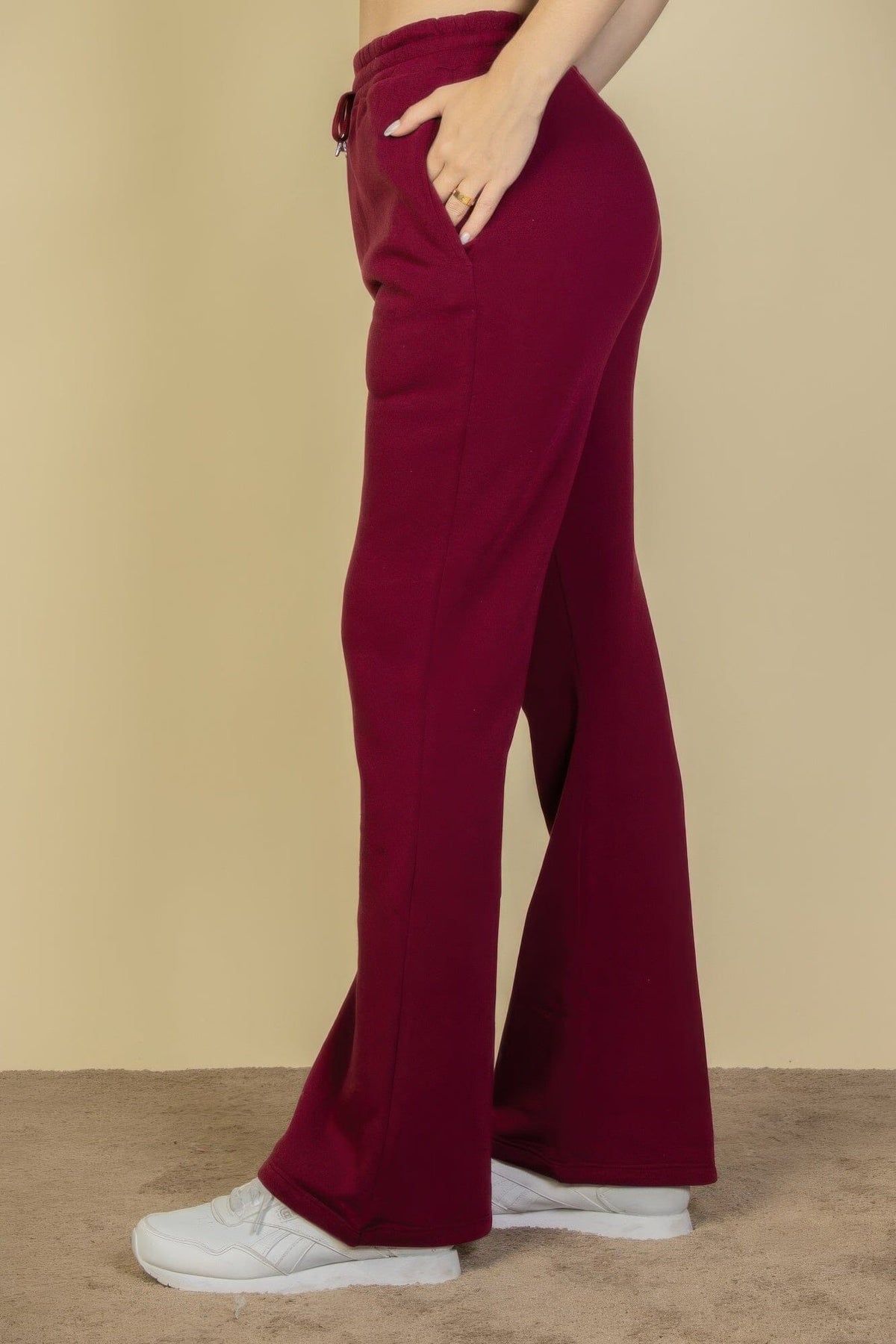 Drawstring Waist Slant Pocket Sweatpants Pants jehouze 
