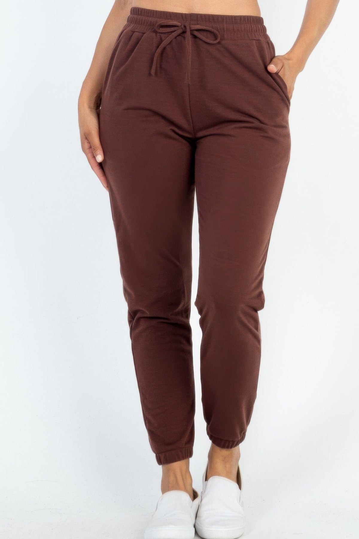 French Terry Jogger Pants Activewear jehouze Downtown brown S 
