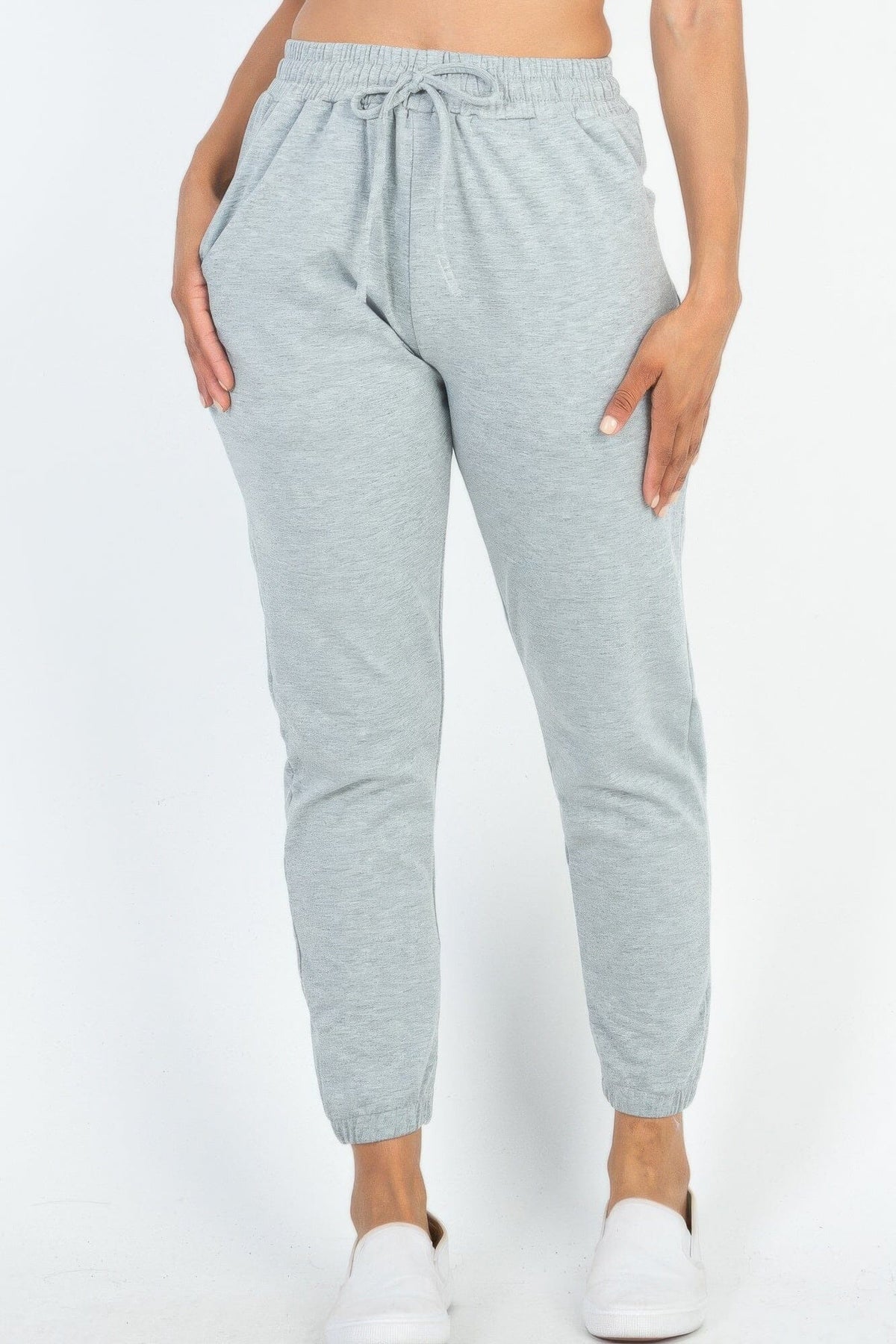 French Terry Jogger Pants Activewear jehouze Heather gray S 