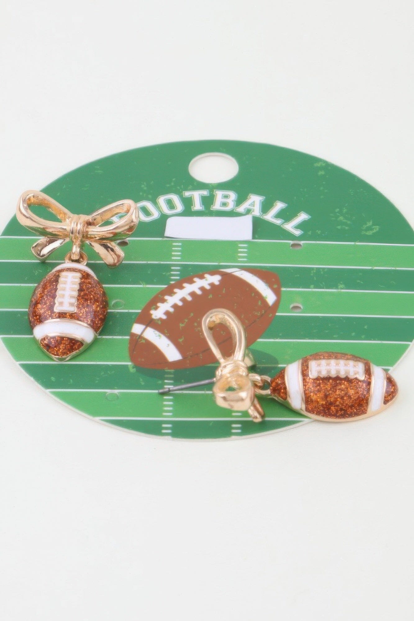 Game Day Coquette Football Earrings Apparel & Accessories > Jewelry > Earrings jehouze 