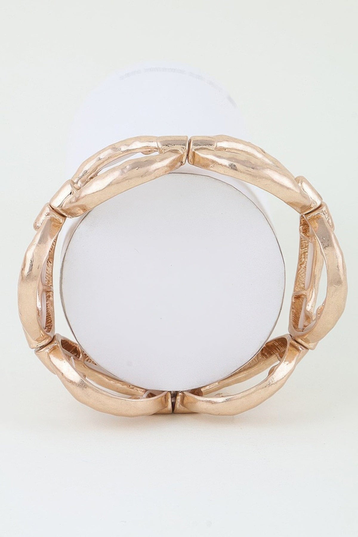 Hammered Chain Cuff Bracelet Bracelets jehouze 