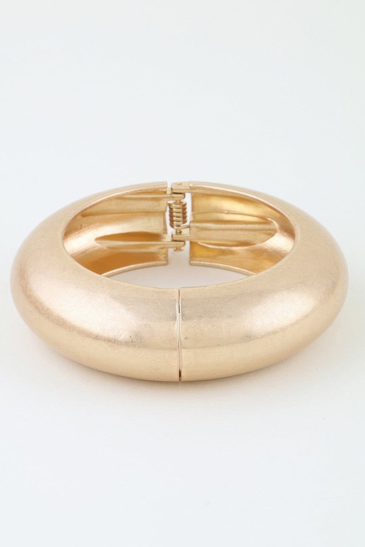 Hammered Matte Dome Cuff Bracelet Bracelets jehouze 