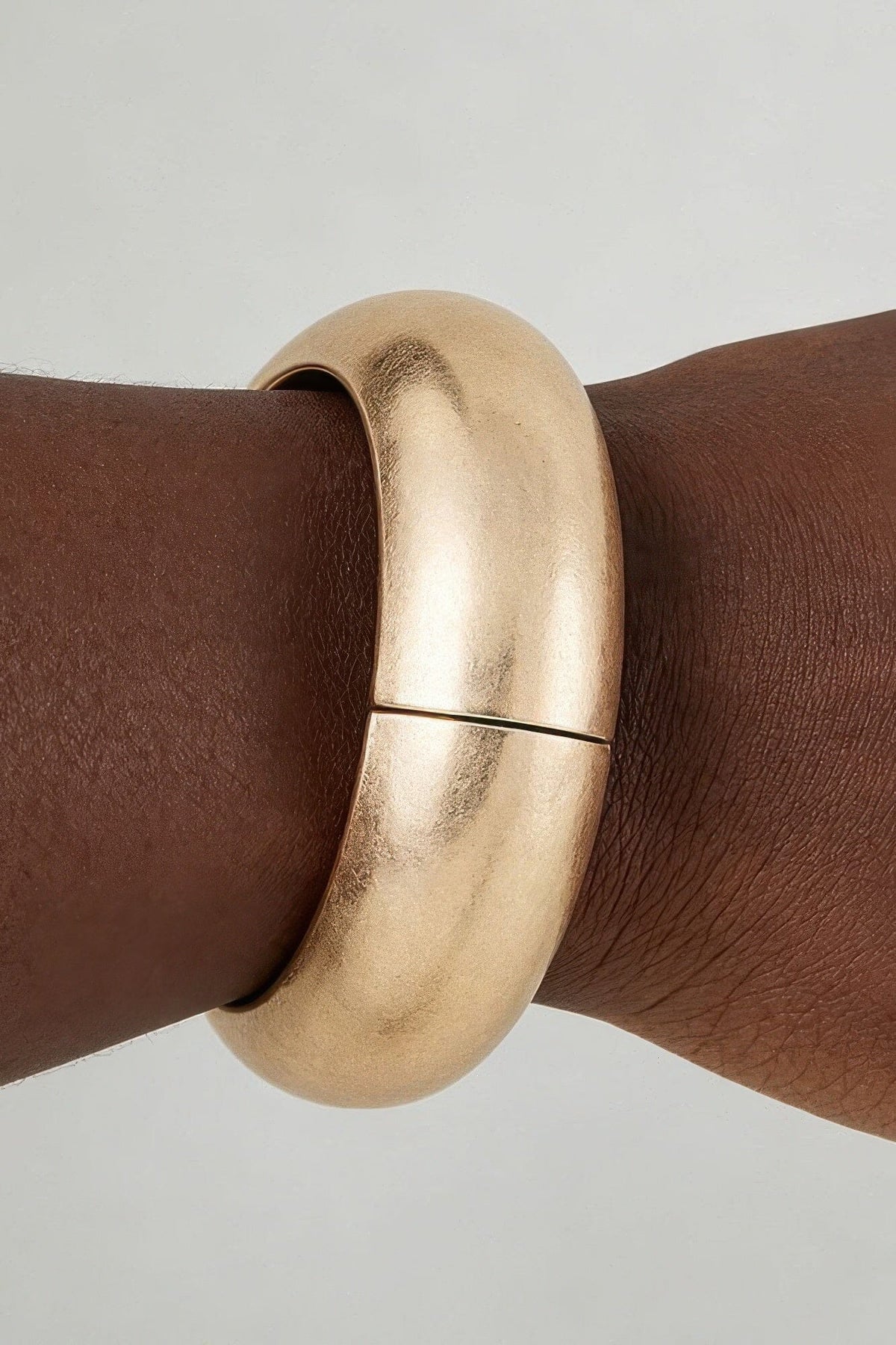 Hammered Matte Dome Cuff Bracelet Bracelets jehouze 