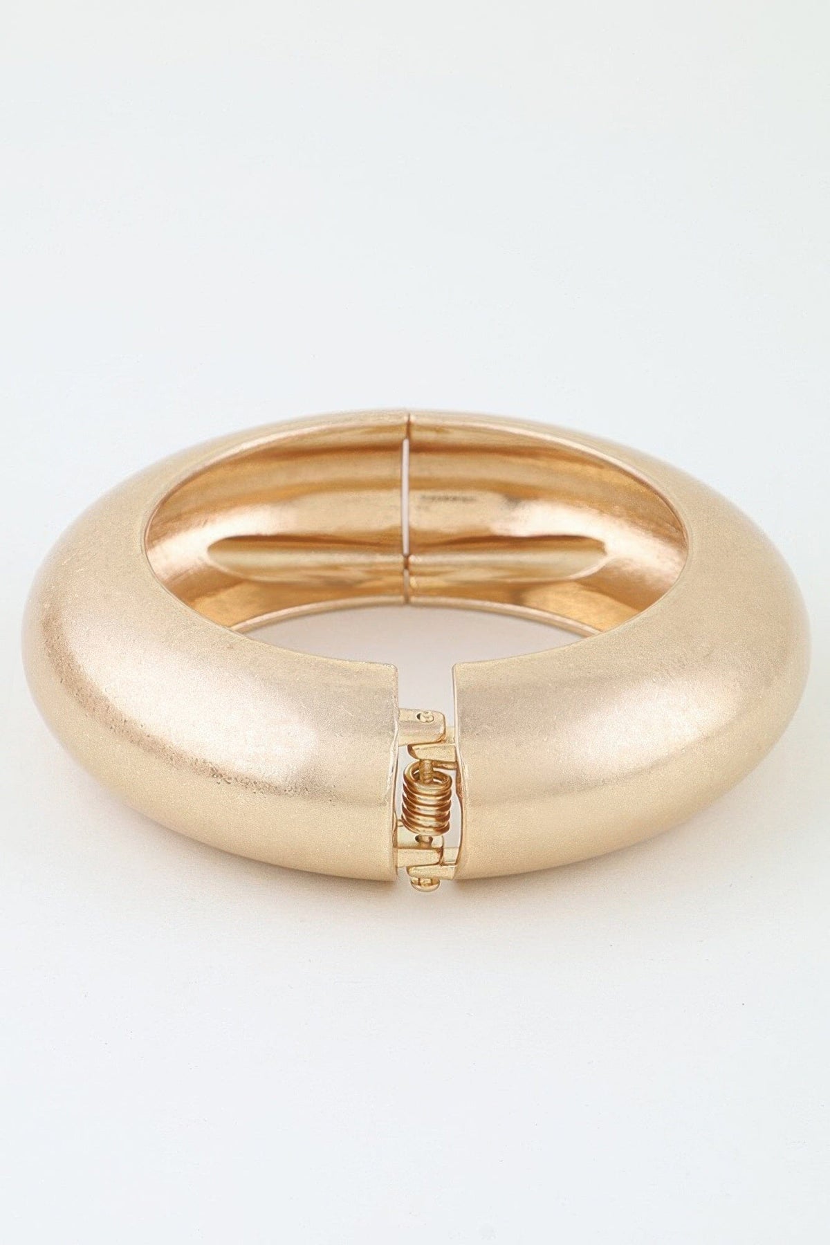 Hammered Matte Dome Cuff Bracelet Bracelets jehouze 