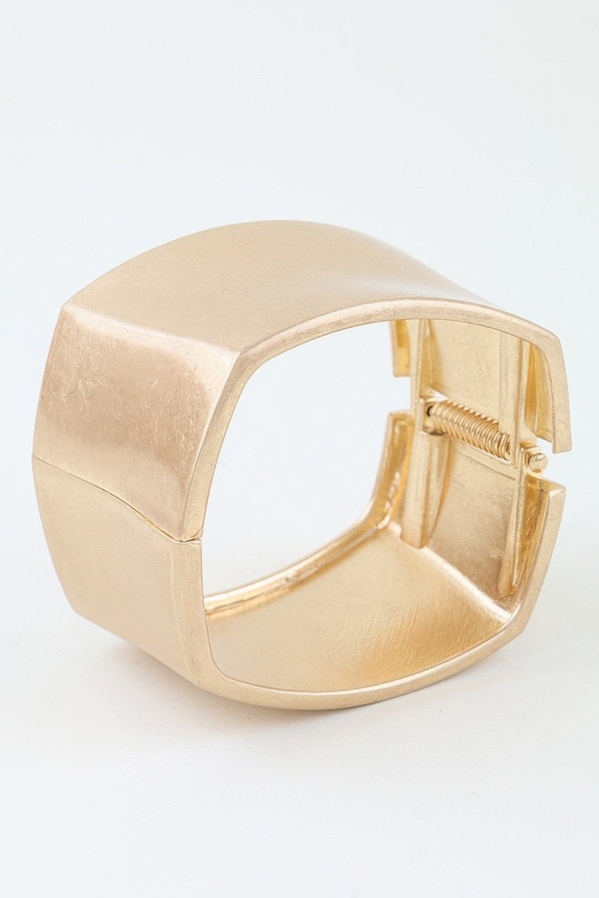 Hammered Matte Geometric Cuff Bracelet Bracelets jehouze 