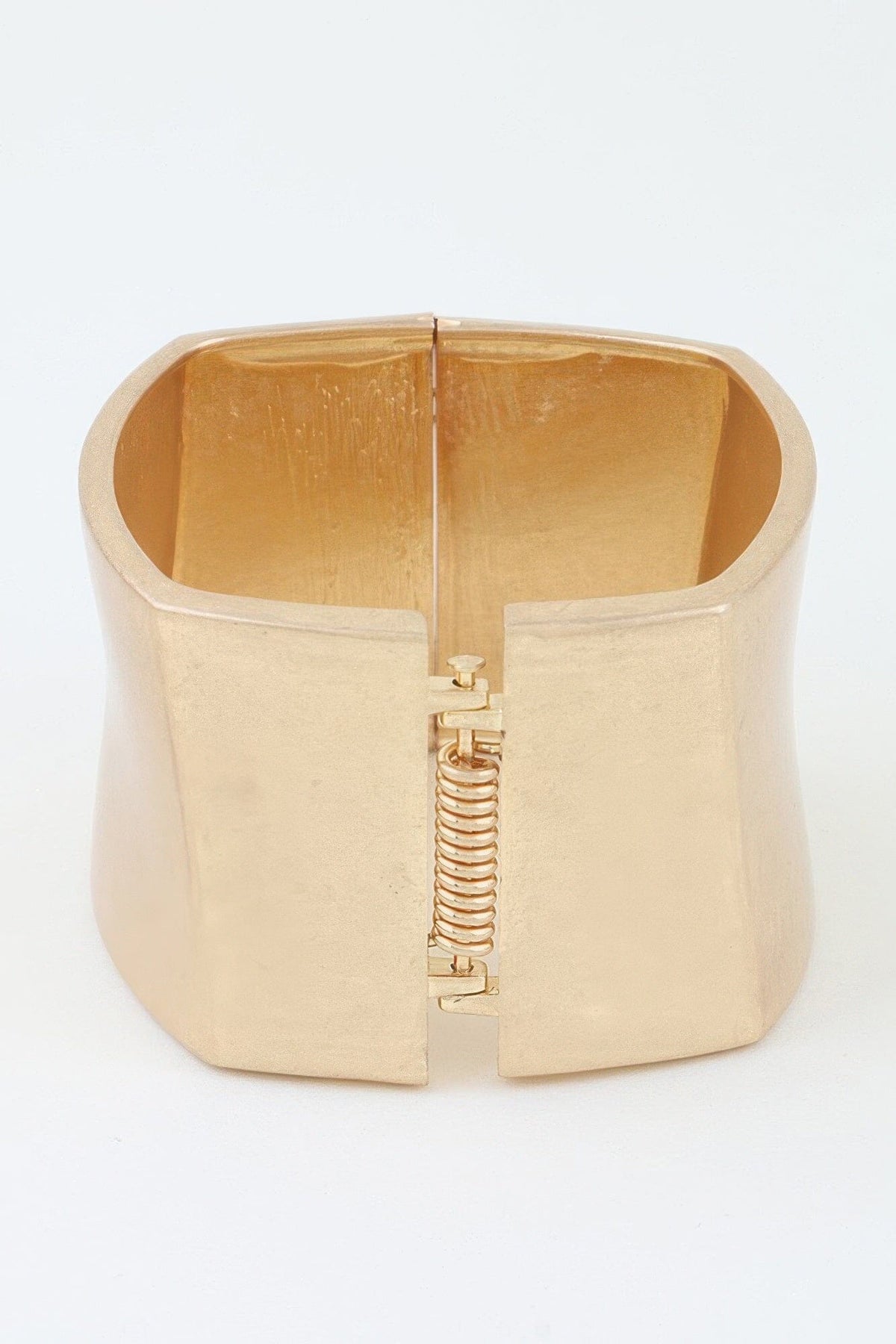 Hammered Matte Geometric Cuff Bracelet Bracelets jehouze 