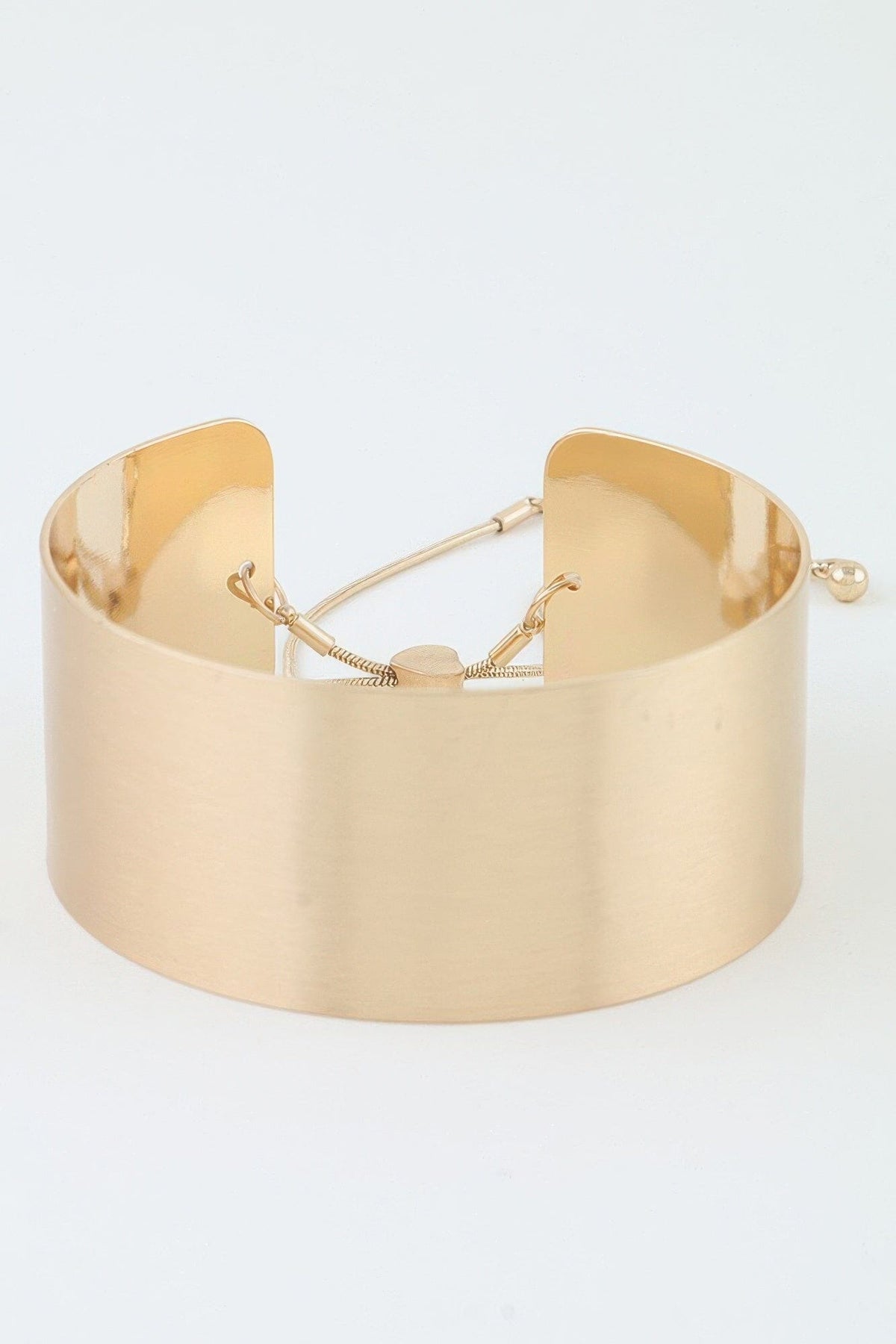 Hammered Wide Toggle Cuff Bracelet Bracelets jehouze 