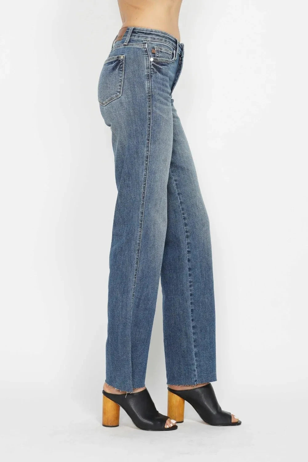 Judy Blue Plus Size Tummy Control Straight Jeans jeans jehouze 