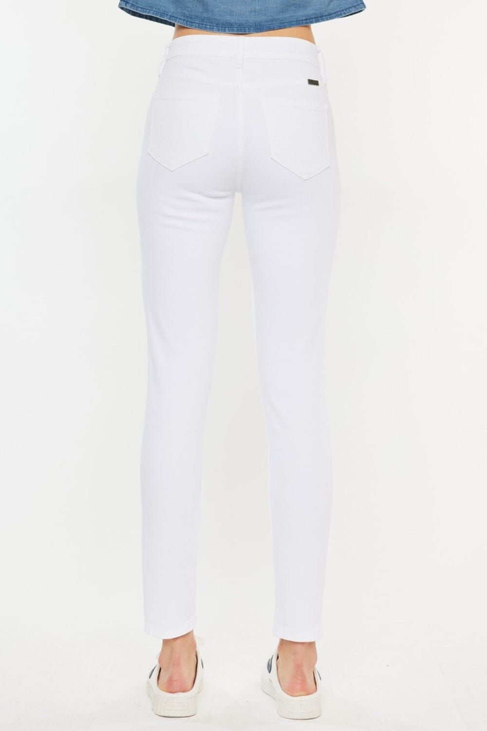 Kancan White High Rise Ankle Skinny Jeans jeans jehouze 