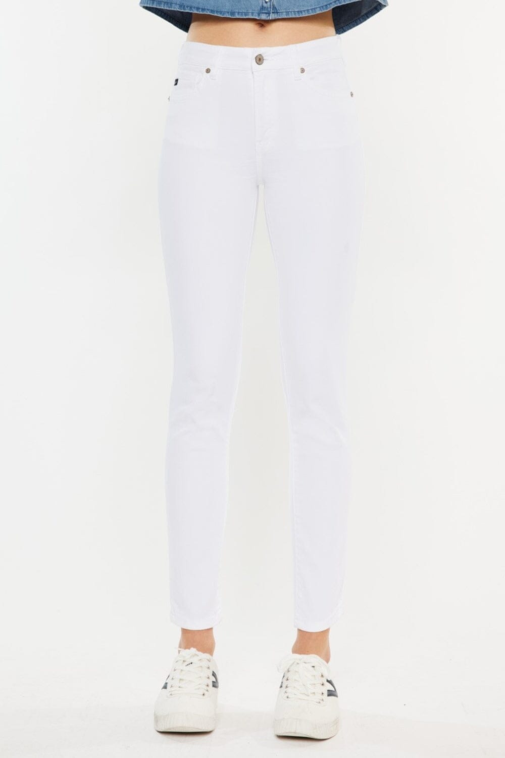 Kancan White High Rise Ankle Skinny Jeans jeans jehouze 