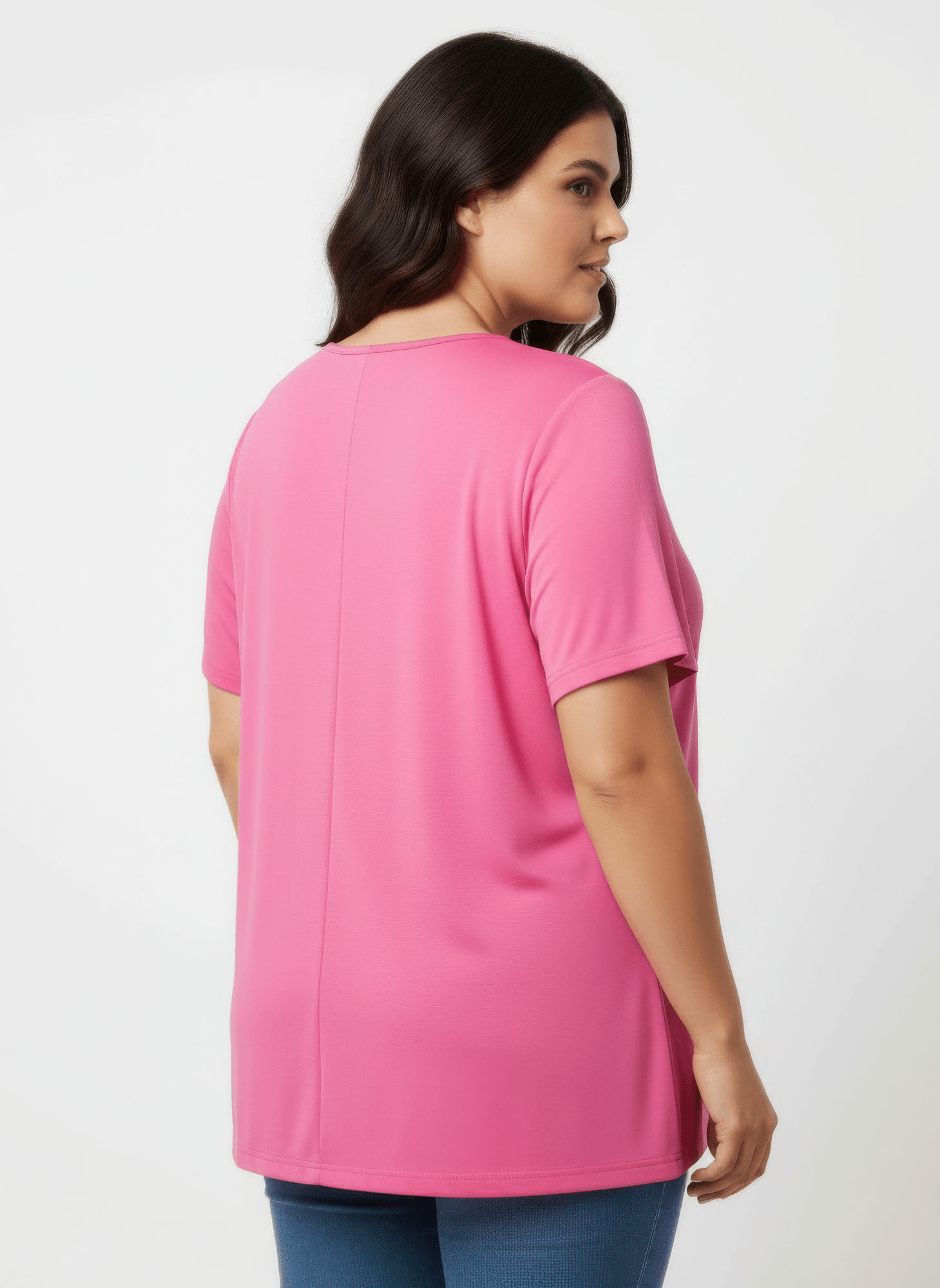 Lace Trim V-neck Short Sleeve Knit Top jehouze 