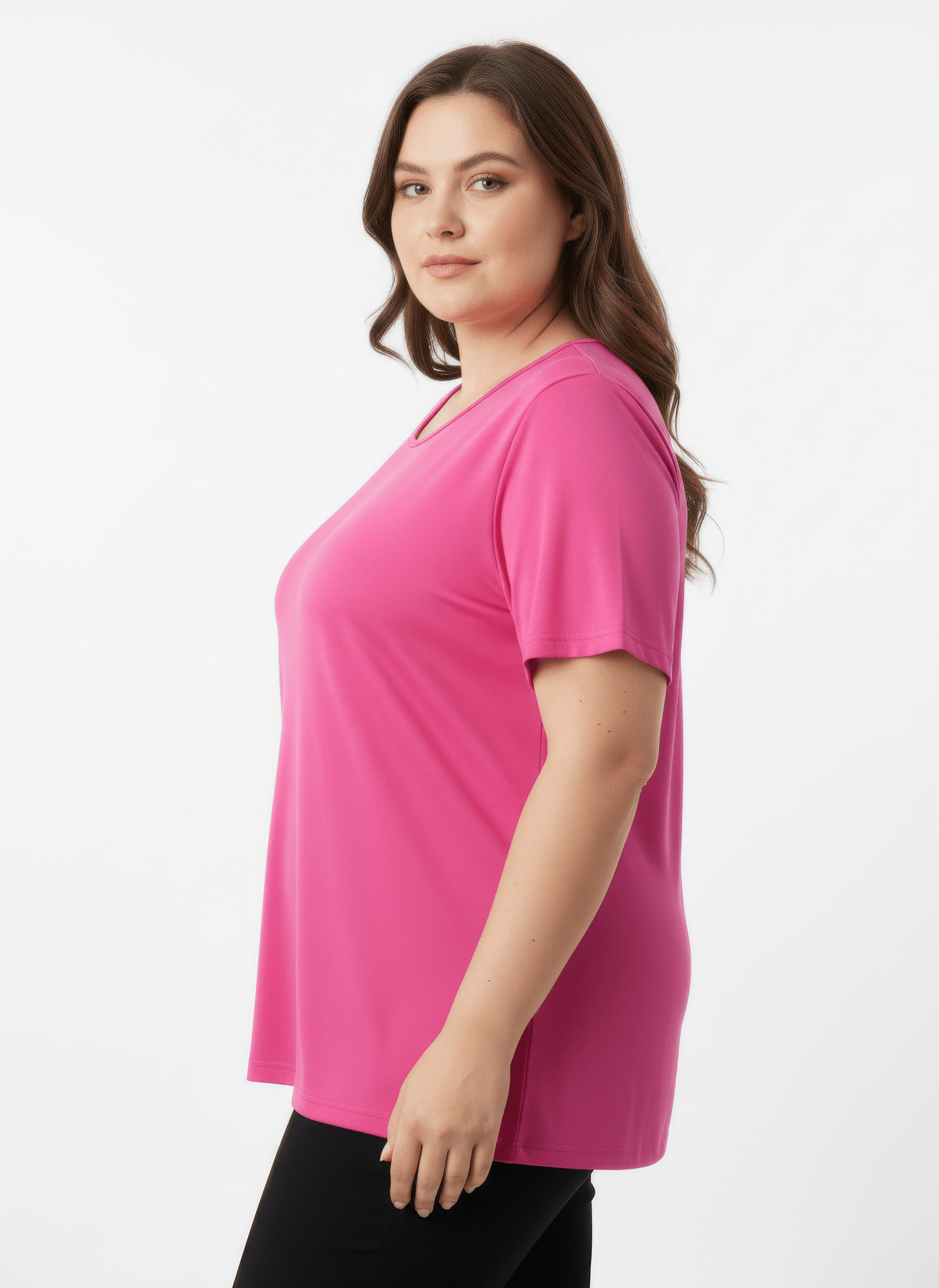 Lace Trim V-neck Short Sleeve Knit Top jehouze 