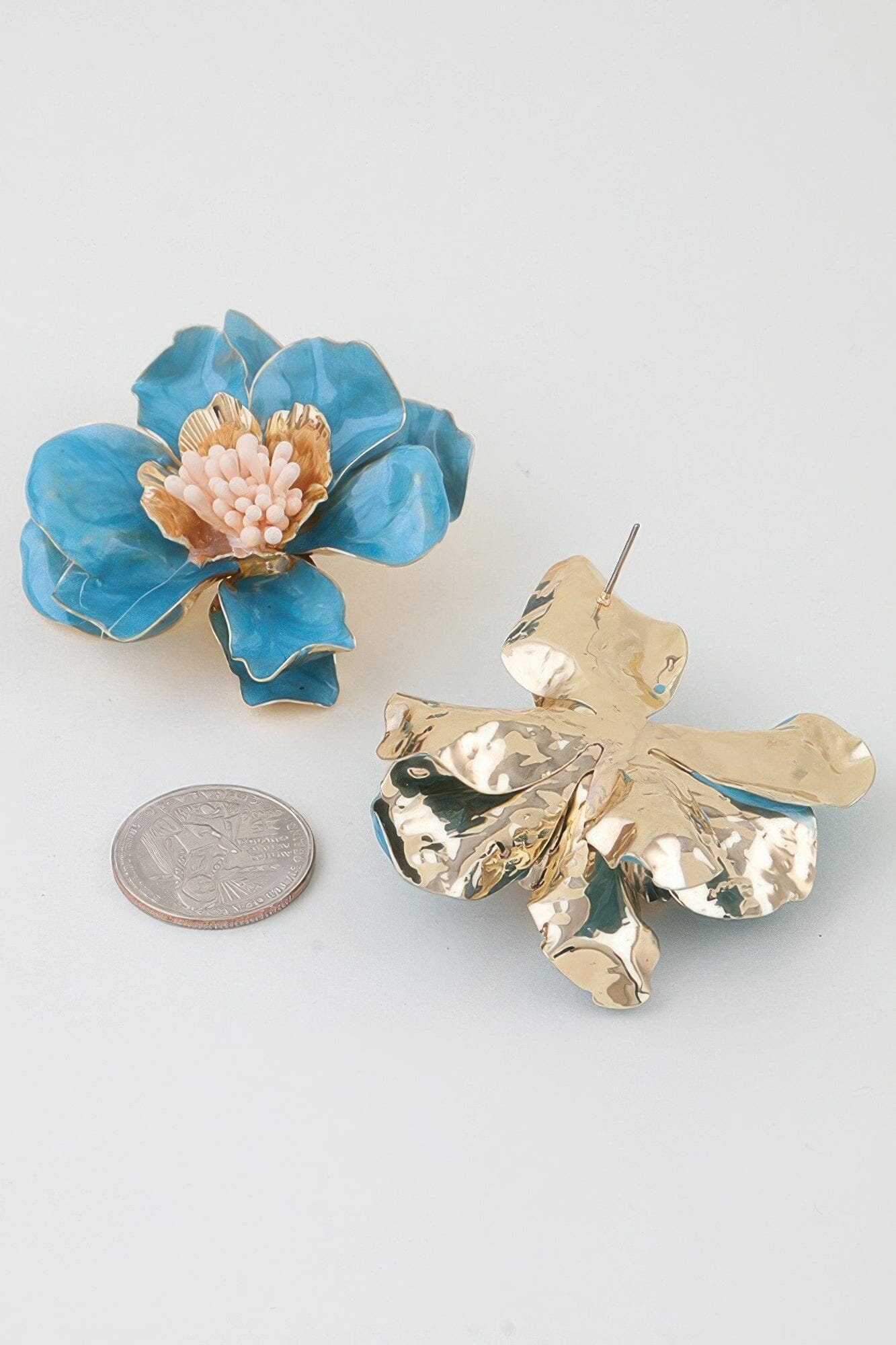 Marble Stone Blossom Flower Earrings Apparel & Accessories > Jewelry > Earrings jehouze 
