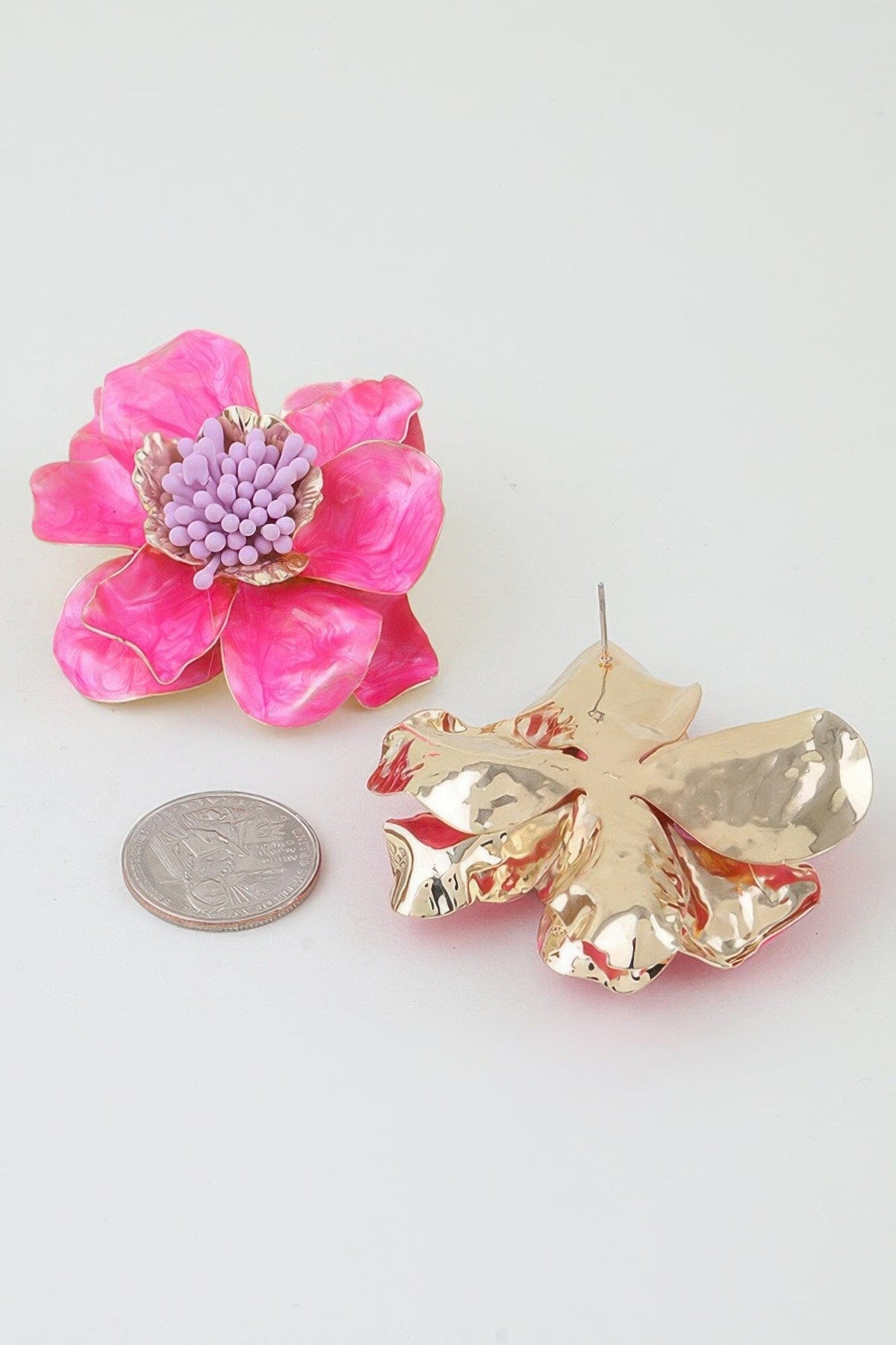 Marble Stone Blossom Flower Earrings Apparel & Accessories > Jewelry > Earrings jehouze 