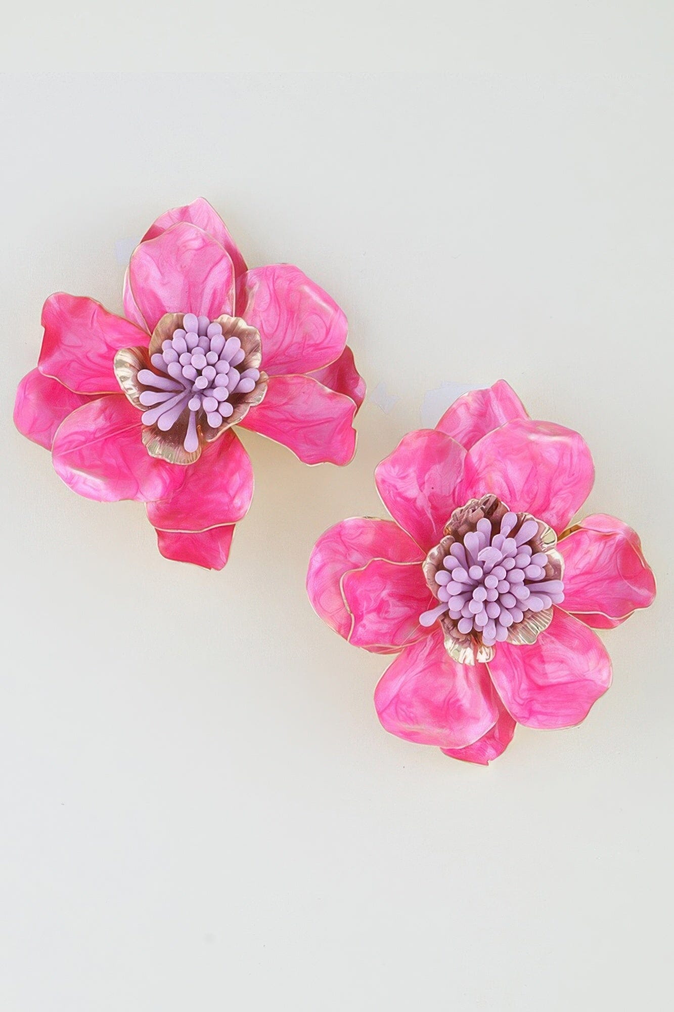 Marble Stone Blossom Flower Earrings Apparel & Accessories > Jewelry > Earrings jehouze 