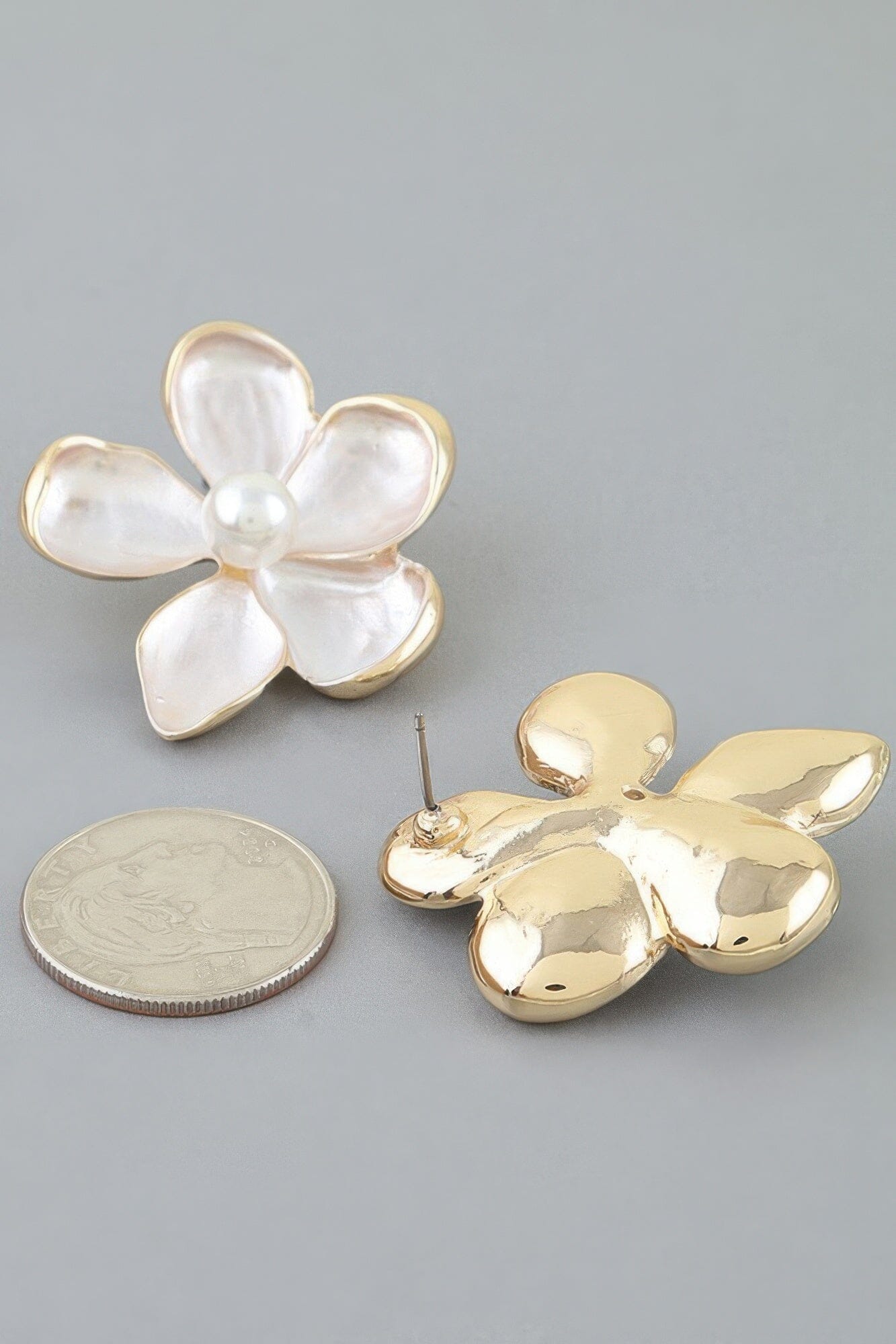 Marble Stone Flower Earrings Apparel & Accessories > Jewelry > Earrings jehouze 
