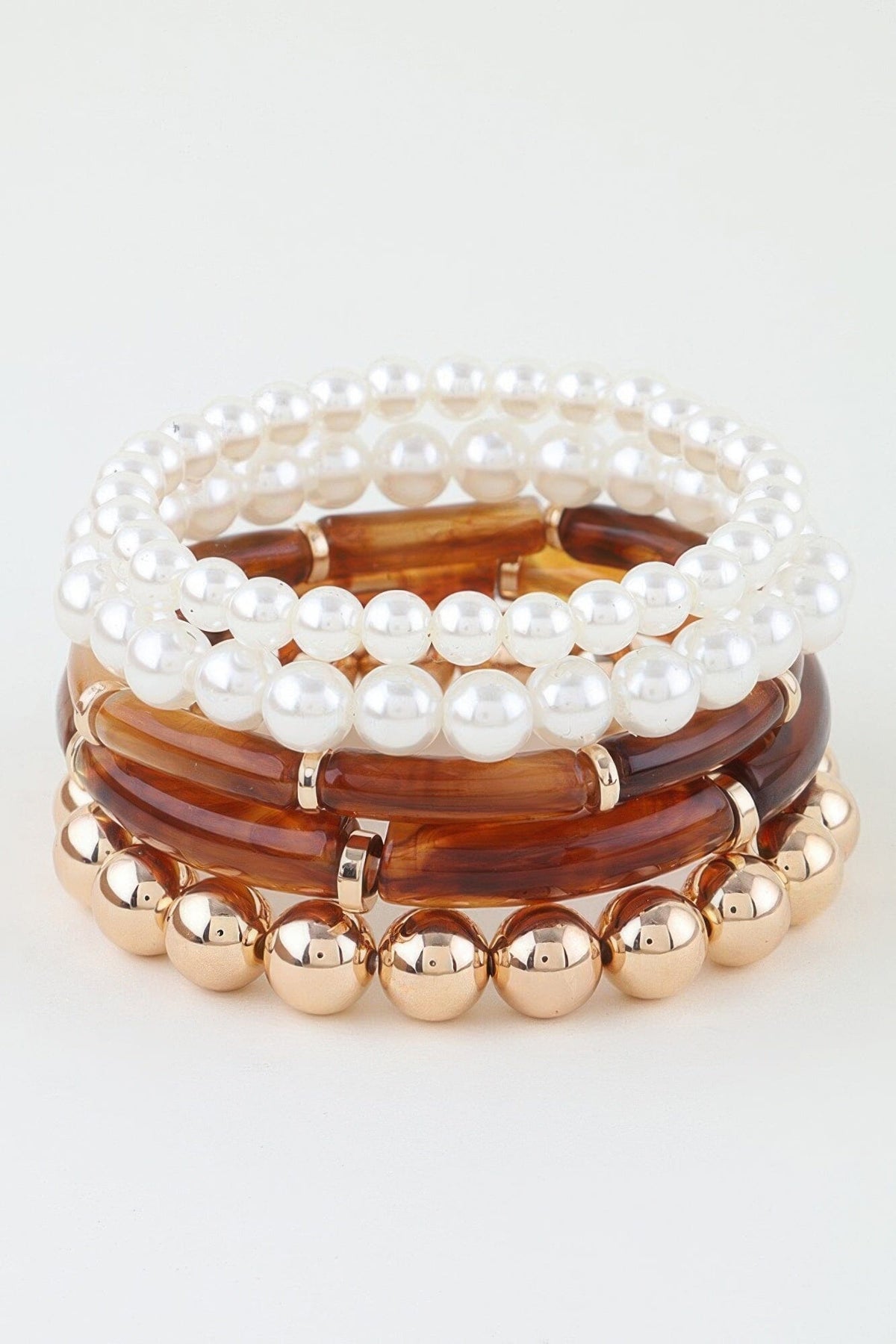 Marble Tube Beaded Bracelet Bracelets jehouze 