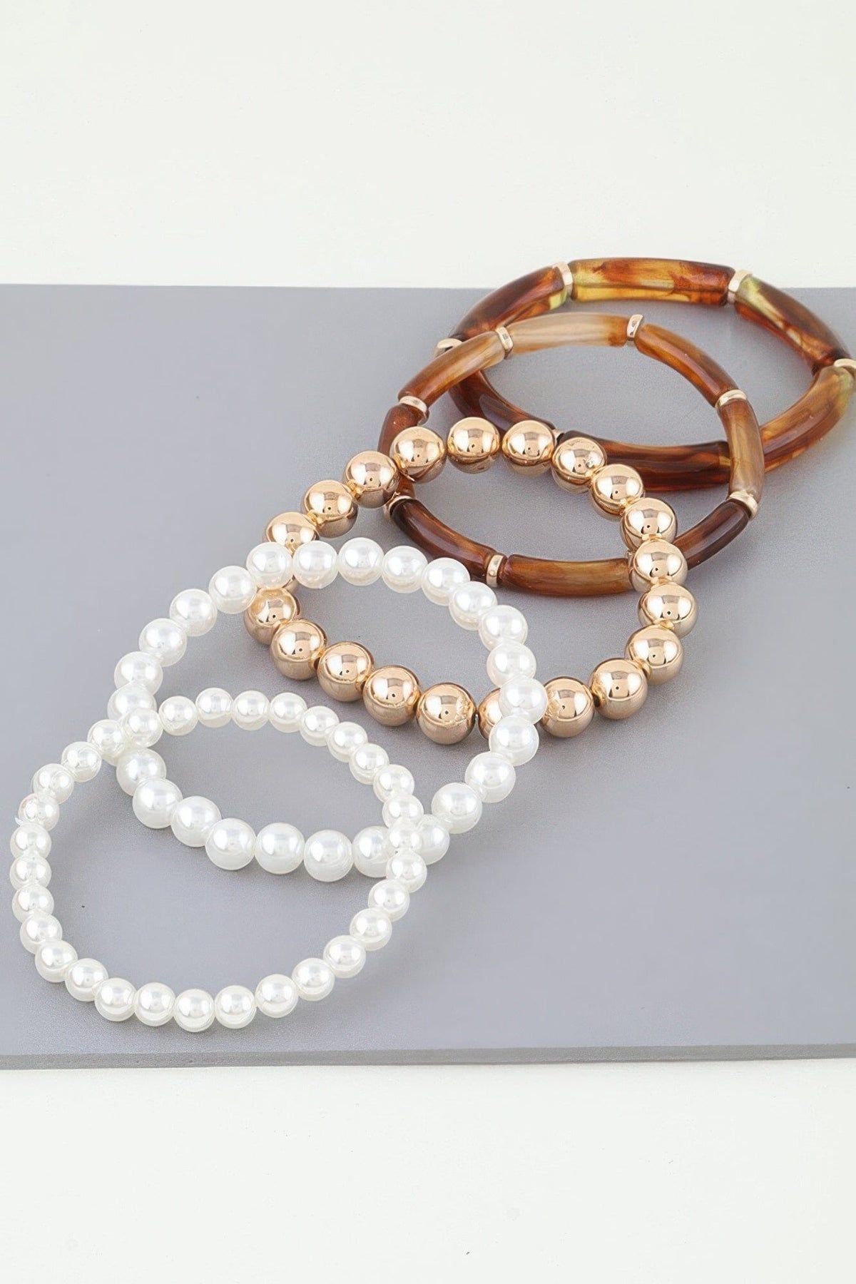 Marble Tube Beaded Bracelet Bracelets jehouze 
