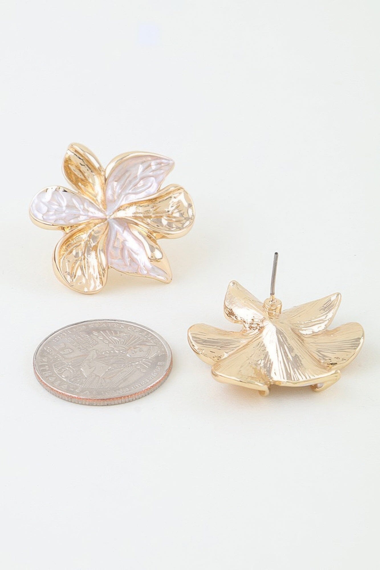 Modern Polished Blooming Flower Earrings Apparel & Accessories > Jewelry > Earrings jehouze 