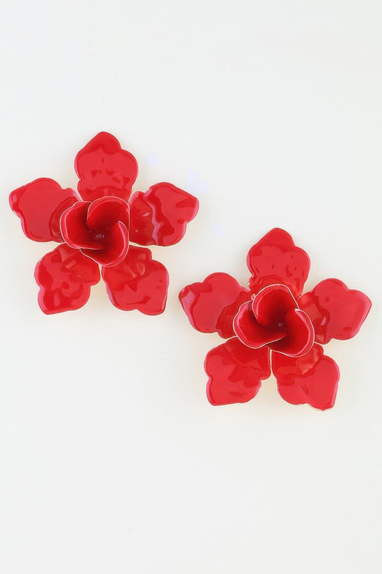 Modern Sakura Stud Earrings Apparel & Accessories > Jewelry > Earrings jehouze Red 