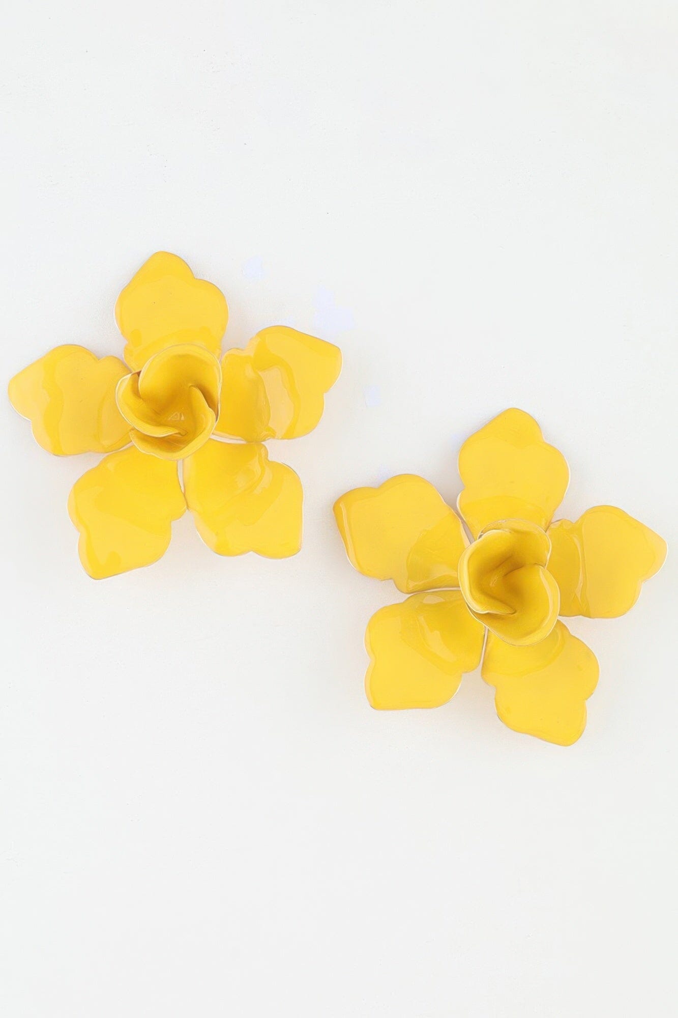 Modern Sakura Stud Earrings Apparel & Accessories > Jewelry > Earrings jehouze Yellow 