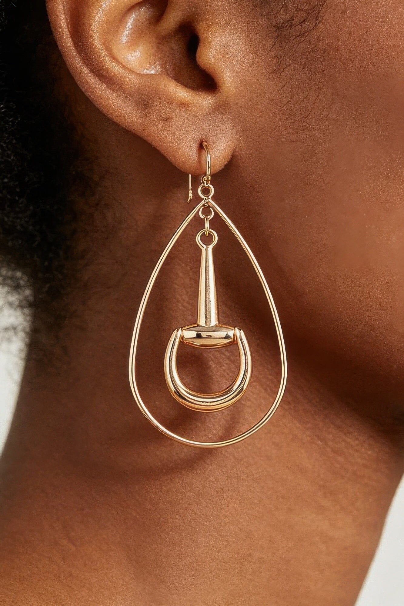 Modern Toggle Teardrop Earrings Apparel & Accessories > Jewelry > Earrings jehouze Gold 
