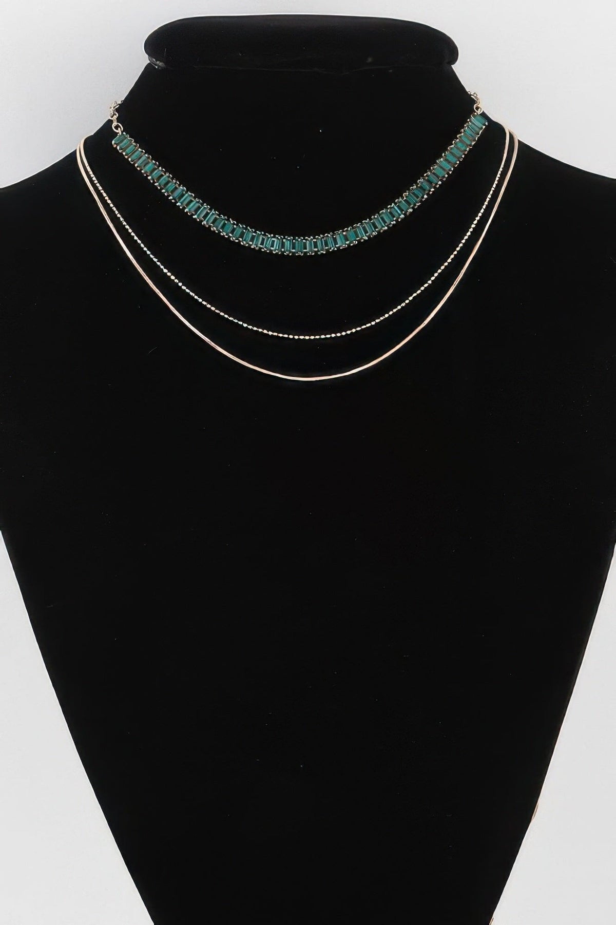 Multi Crystal Bead Necklace Necklaces jehouze 