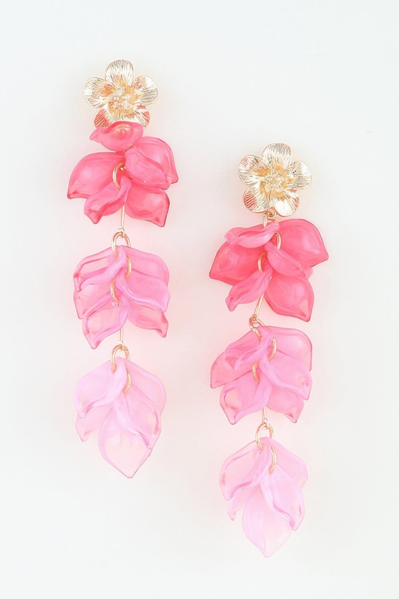 Multi Flower Blossom Drop Earrings Apparel & Accessories > Jewelry > Earrings jehouze 