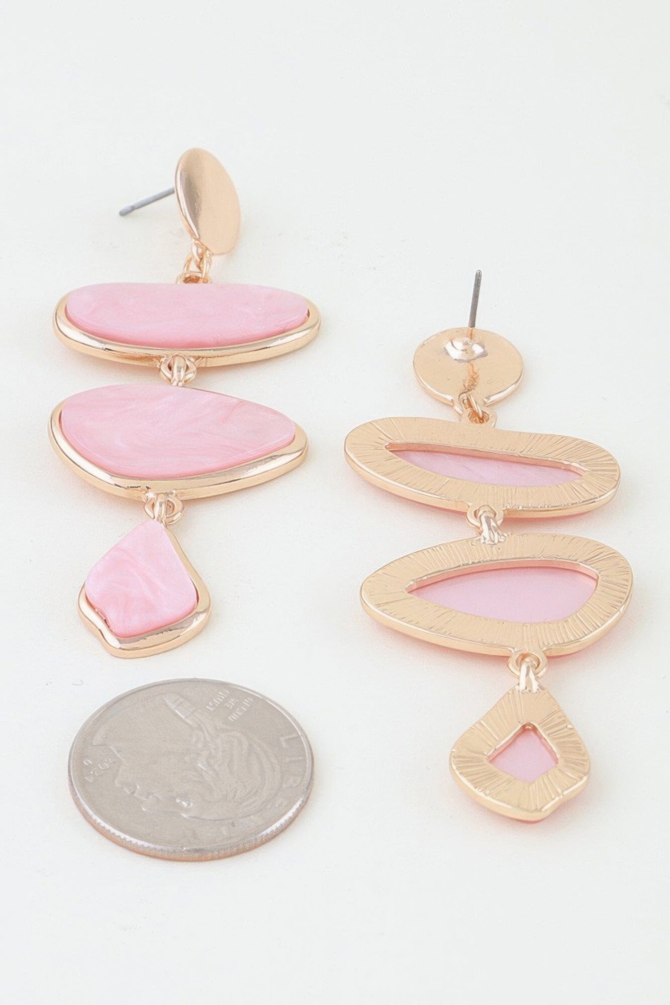 Multi Marble Stone Drop Earrings Apparel & Accessories > Jewelry > Earrings jehouze 