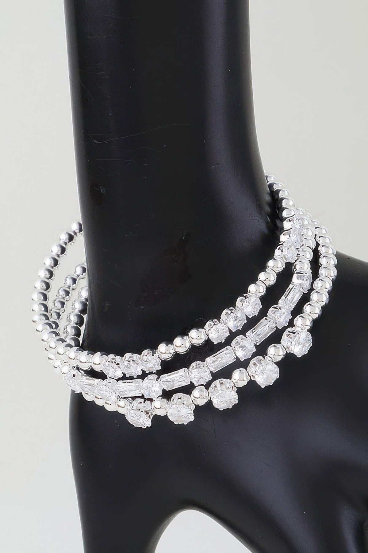 Multi Rhinestone Beaded Bracelet Bracelets jehouze 