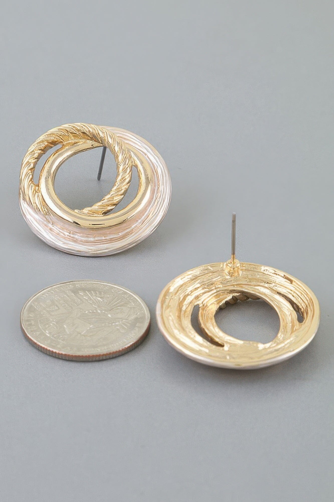 Multi Twisted Loop Stud Earrings Apparel & Accessories > Jewelry > Earrings jehouze 