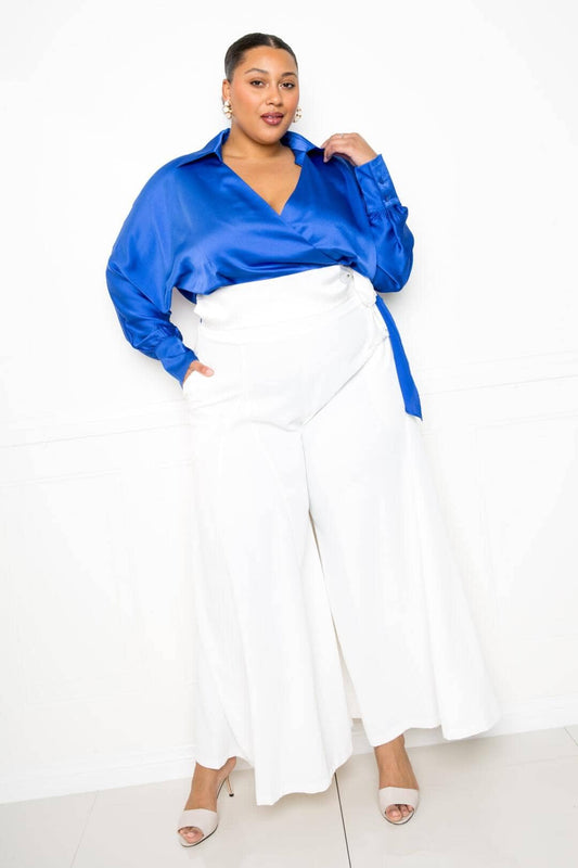 Plus Size Palazzo Pants Pants jehouze 1XL 