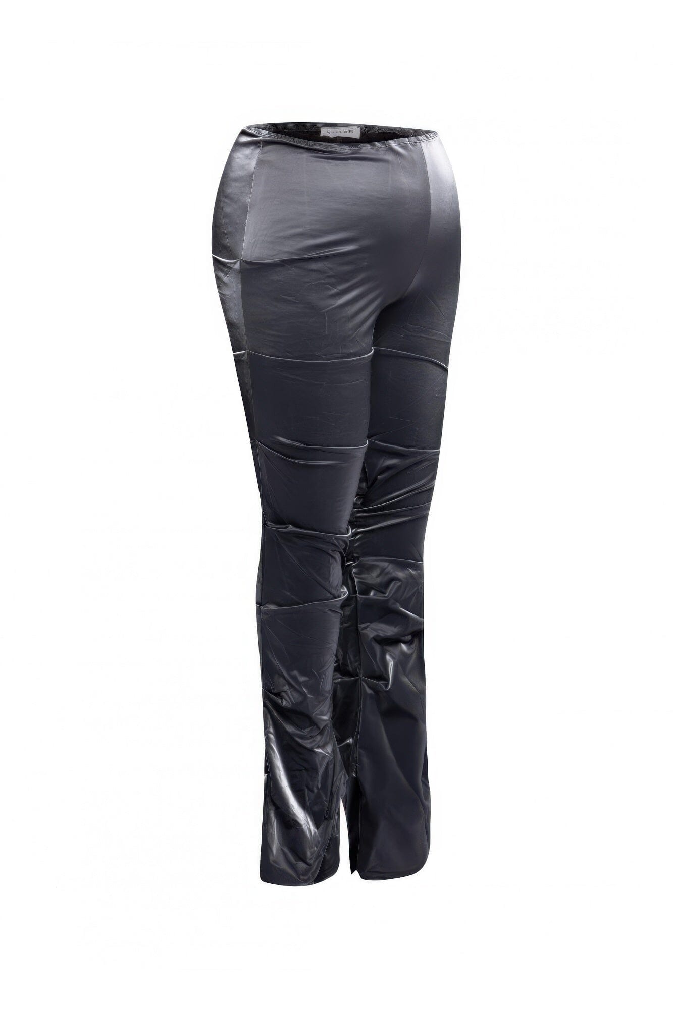 Plus Size Velvet Pu Ruched Pants Pants jehouze 