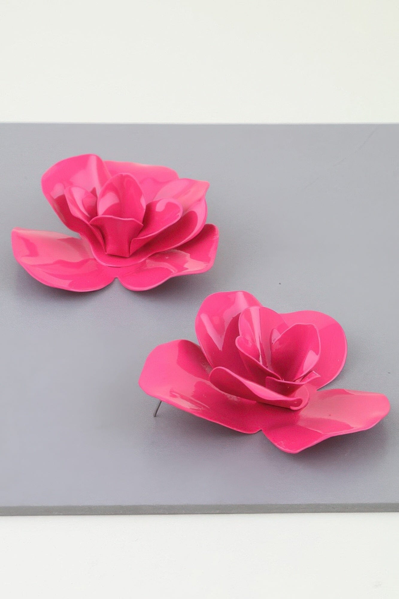 Polished Blooming Rose Stud Earrings Apparel & Accessories > Jewelry > Earrings jehouze 