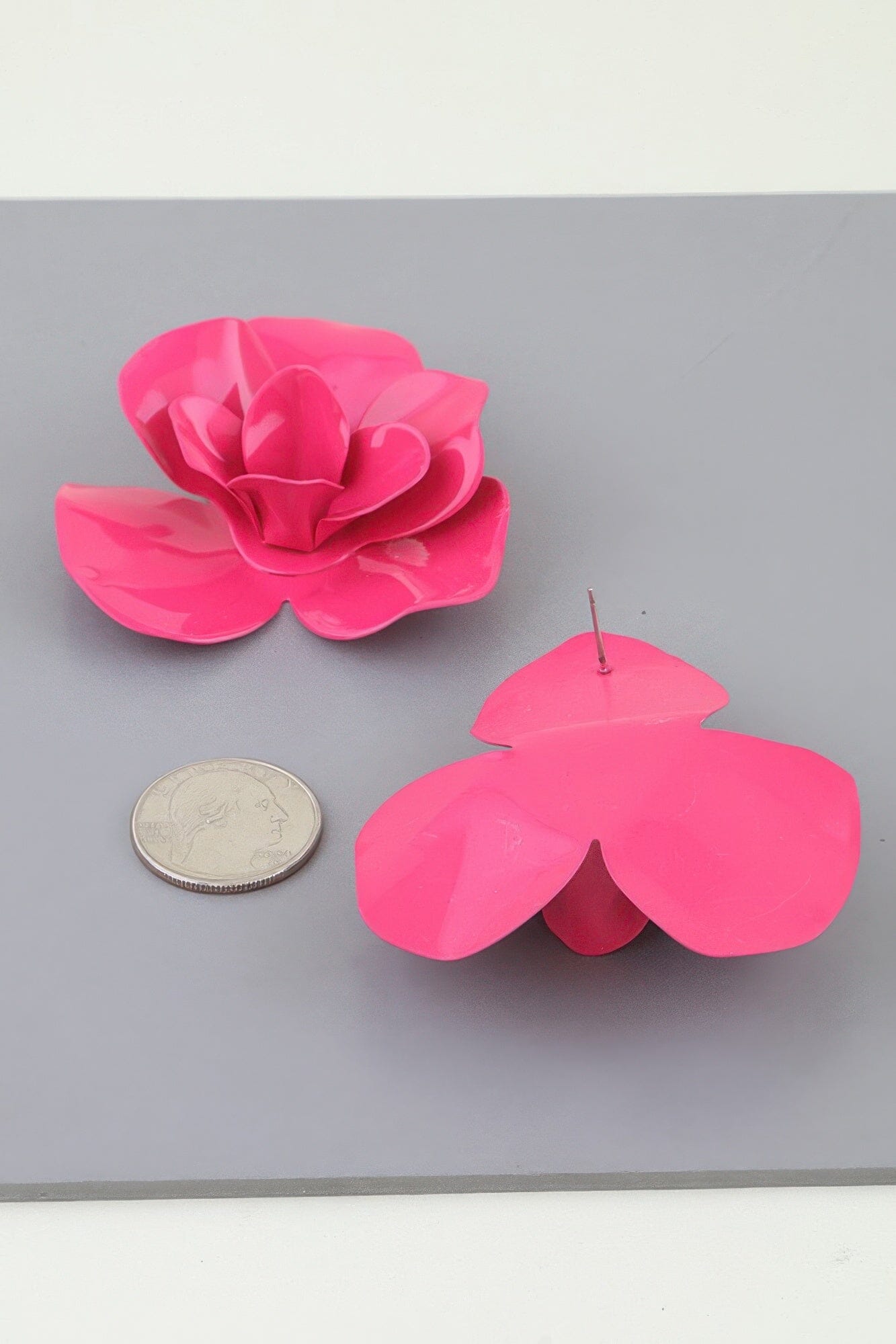 Polished Blooming Rose Stud Earrings Apparel & Accessories > Jewelry > Earrings jehouze 