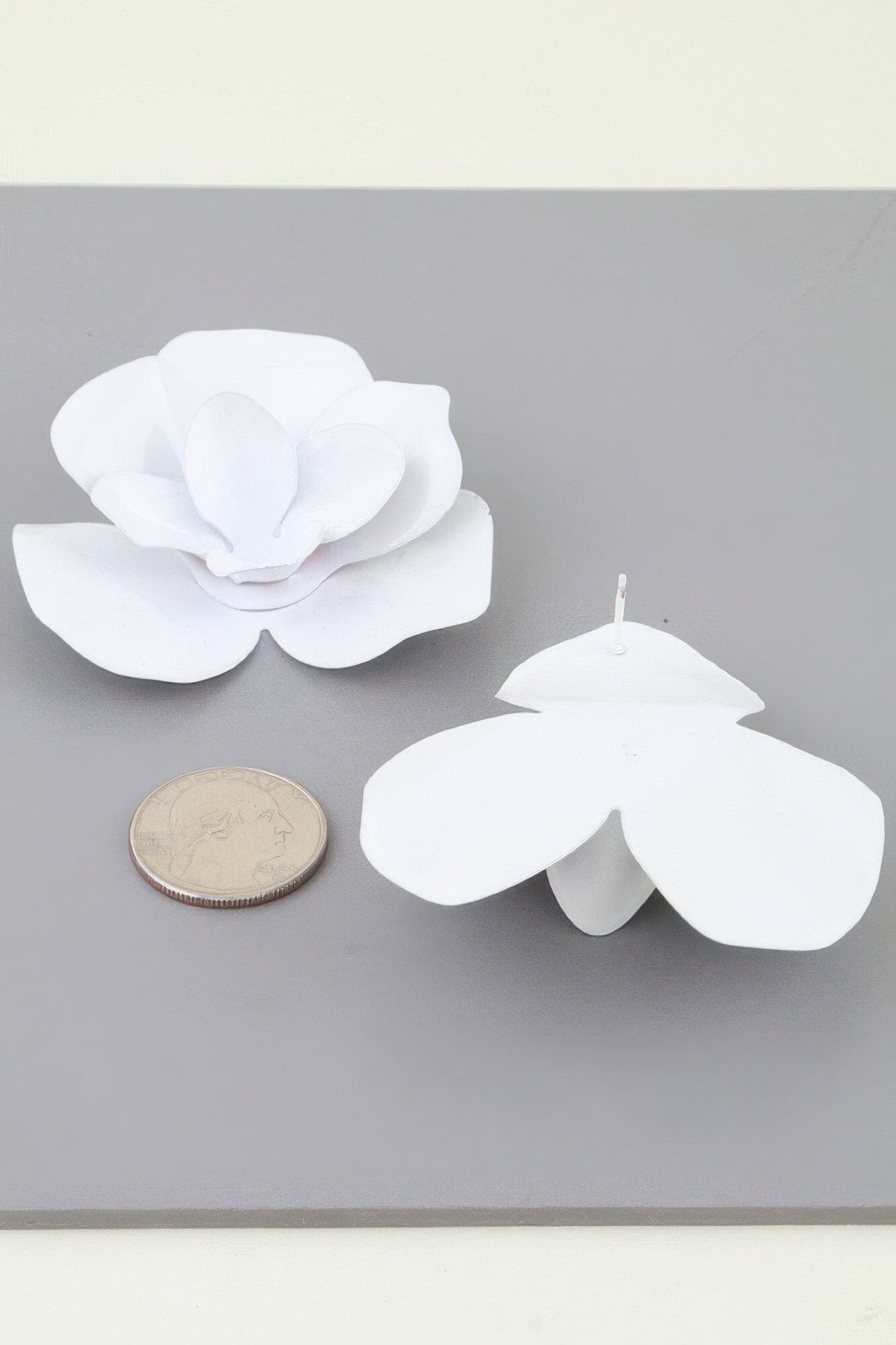 Polished Blooming Rose Stud Earrings Apparel & Accessories > Jewelry > Earrings jehouze White 