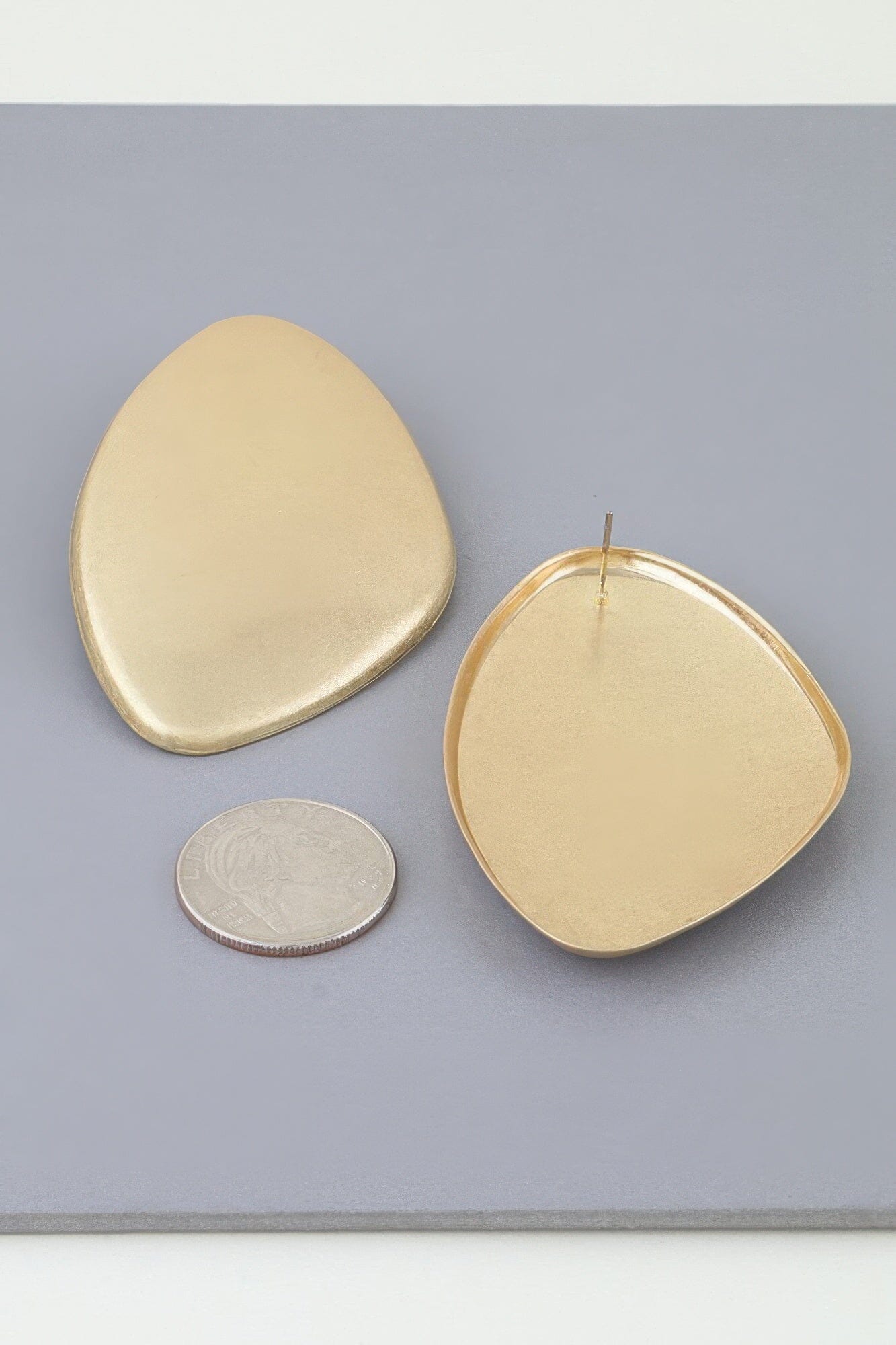 Polished Classic Plate Drop Earrings Apparel & Accessories > Jewelry > Earrings jehouze 