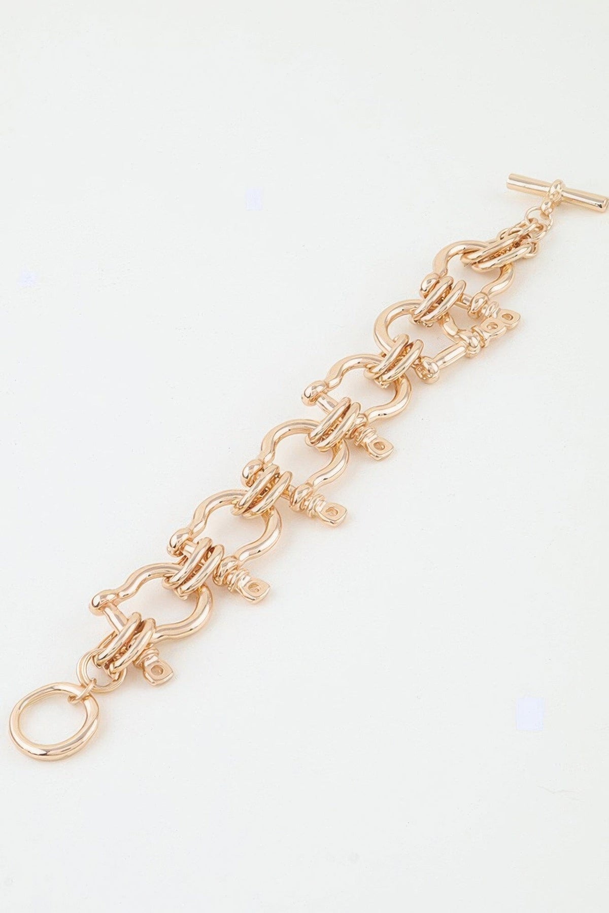 Polished Horseshoe Toggle Bracelet Bracelets jehouze 