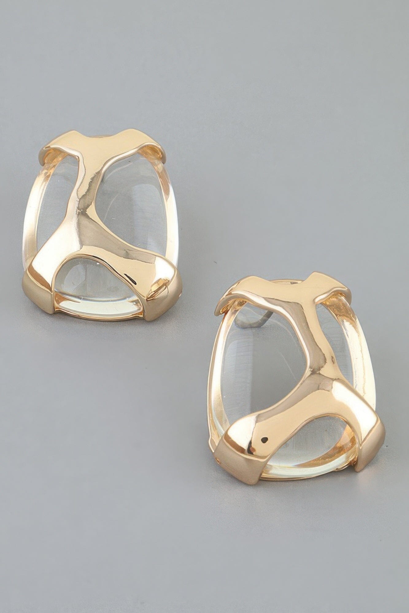 Polished Transparent Stone Earrings Apparel & Accessories > Jewelry > Earrings jehouze 