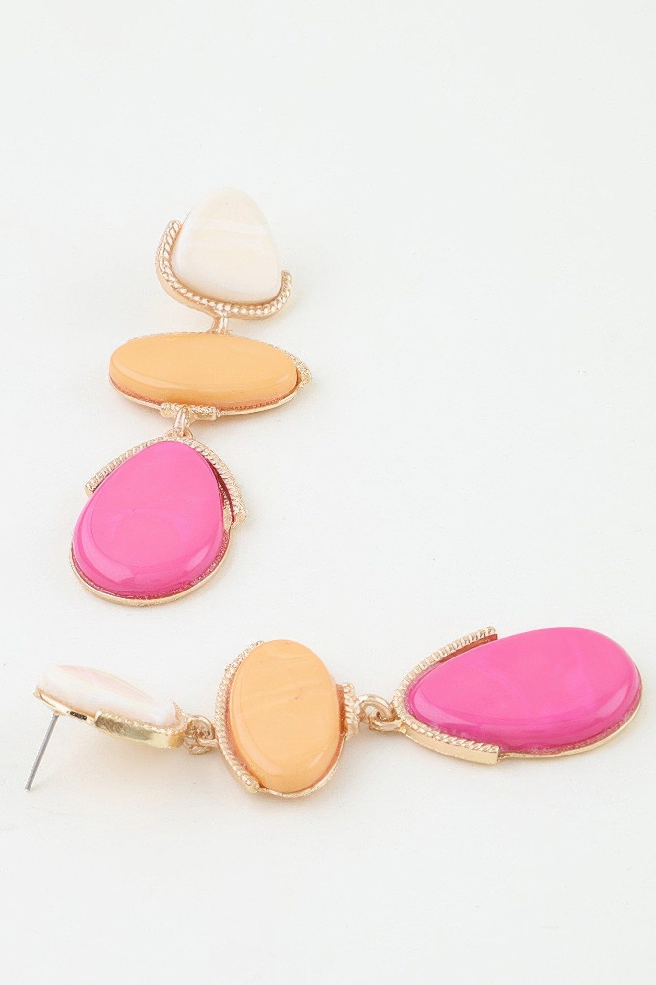 Retro Stone Triple Drop Earrings Apparel & Accessories > Jewelry > Earrings jehouze 
