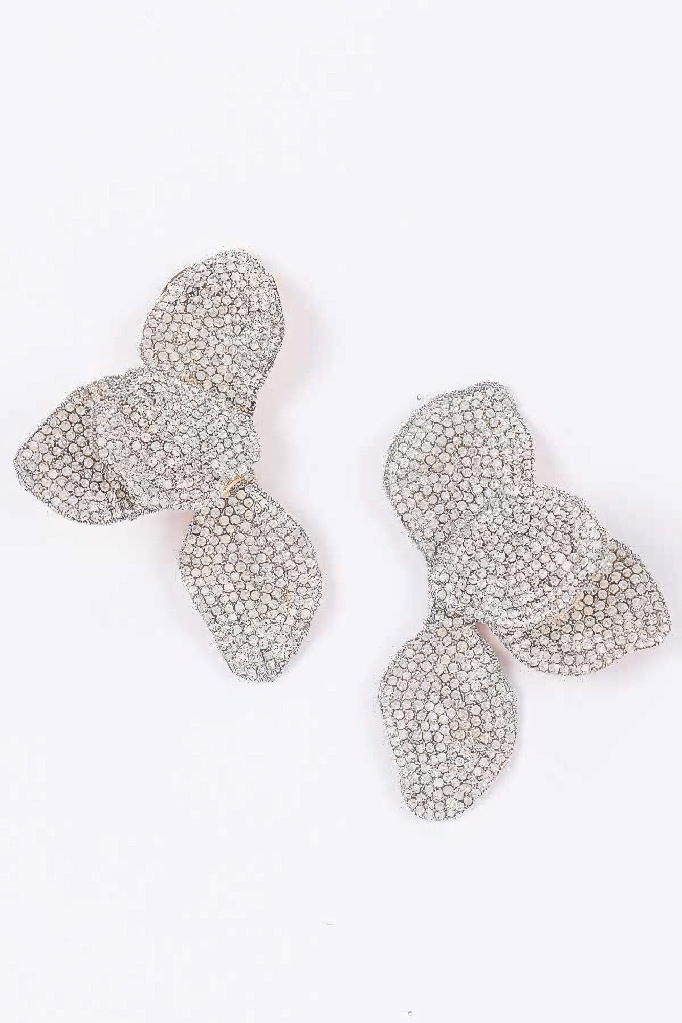Rhinestone-encrusted Four-leaf Statement Earrings Apparel & Accessories > Jewelry > Earrings jehouze 